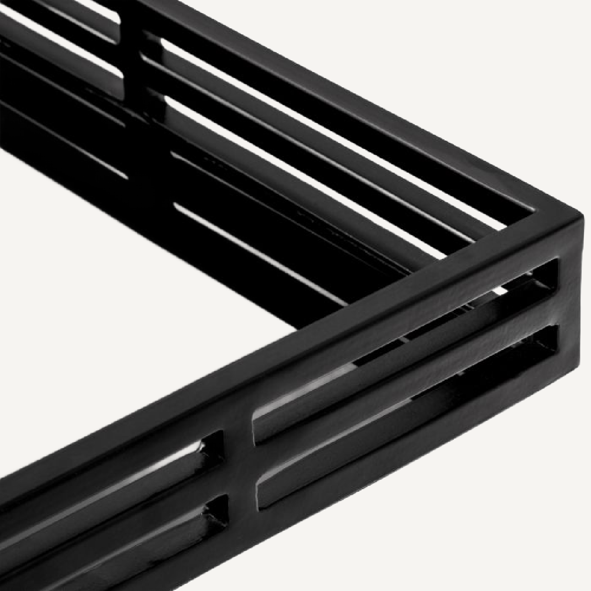 Plateau en verre noir | Eichholtz Giacomo | REMO-HOME, mobilier et décoration d'intérieur