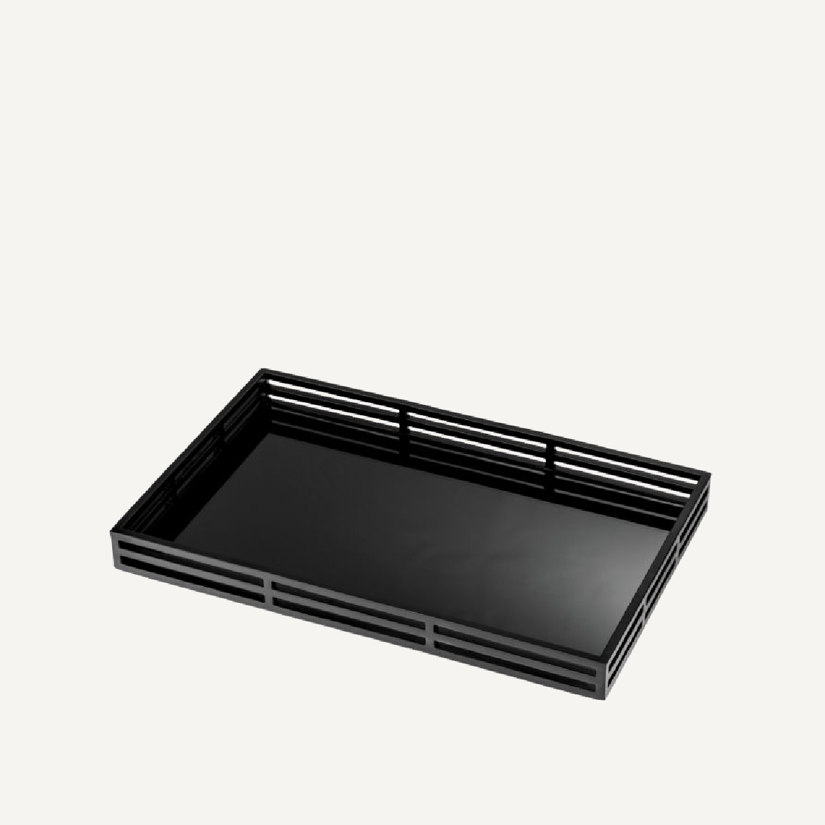 Plateau en verre noir | Eichholtz Giacomo | REMO-HOME, mobilier et décoration d'intérieur