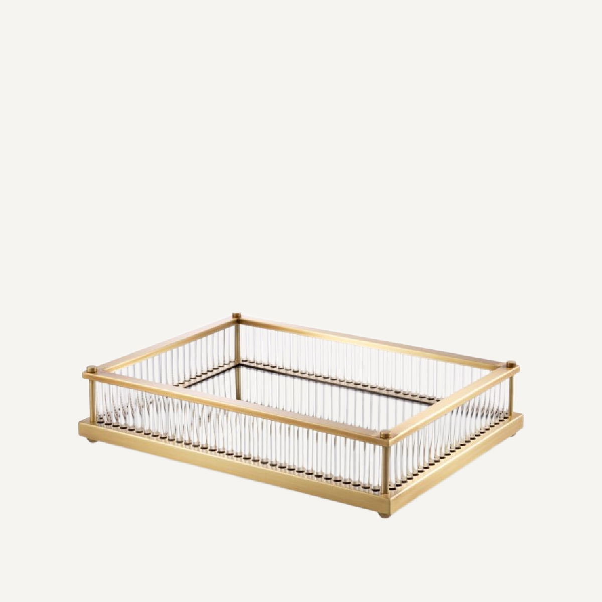 Plateau rectangulaire en laiton | Eichholtz Cora | REMO-HOME, mobilier et décoration d'intérieur