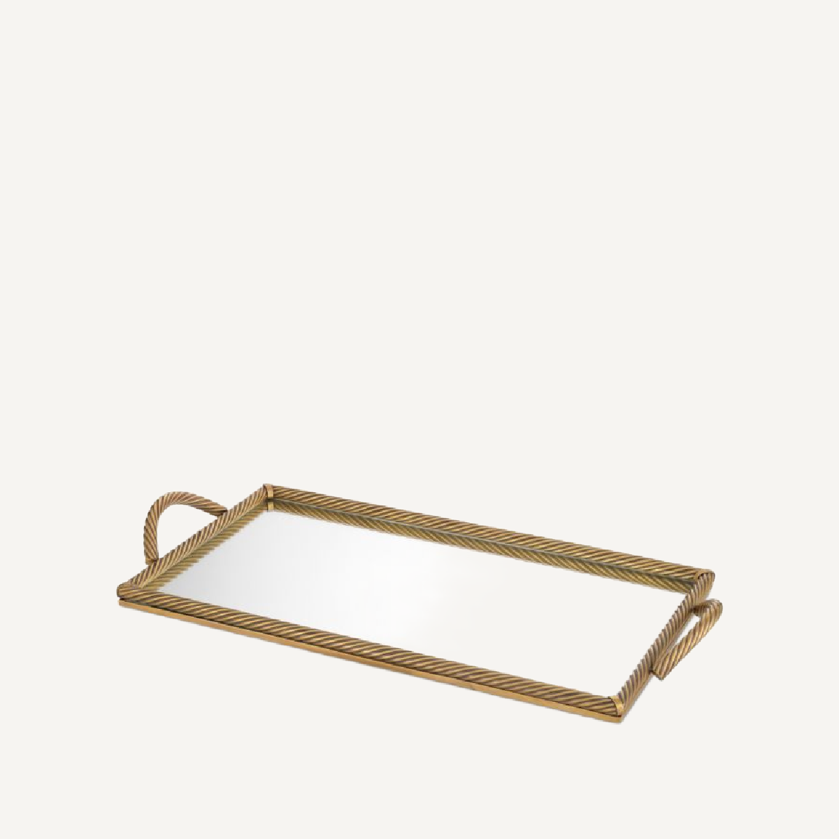Plateau rectangulaire en laiton | Eichholtz Salvi L | REMO-HOME, mobilier et décoration d'intérieur