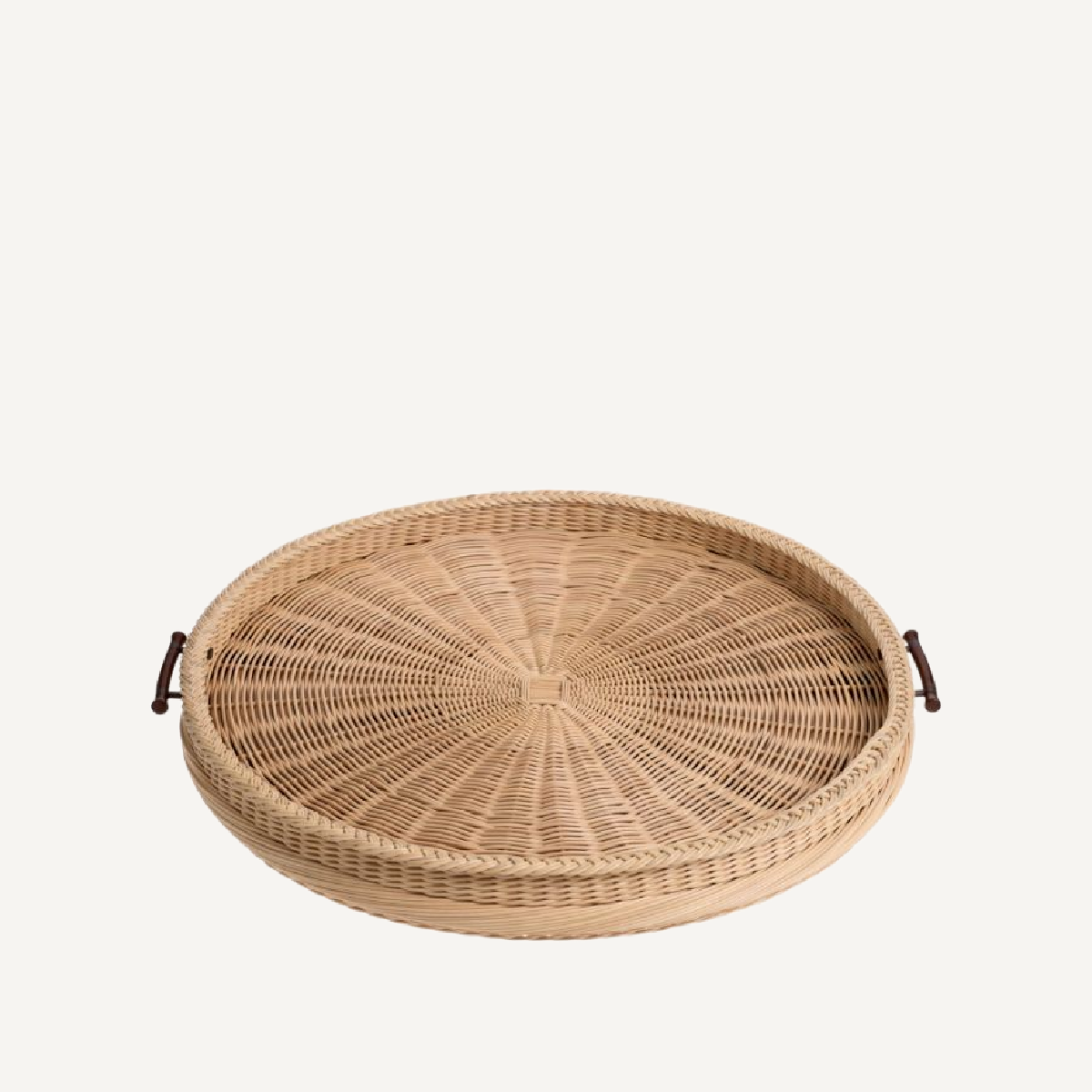 Plateau rond en rotin naturel | Eichholtz Vimini L | REMO-HOME, mobilier et décoration d'intérieur
