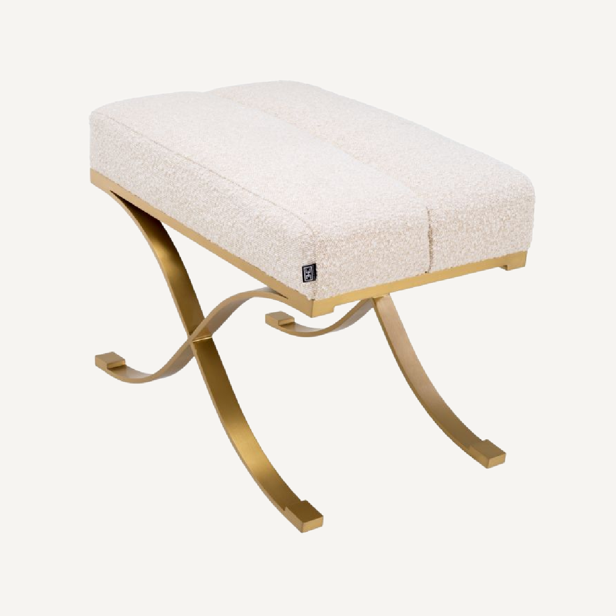 Pouf bouclé crème | Eichholtz Adonia | REMO-HOME, mobilier et décoration d'intérieur