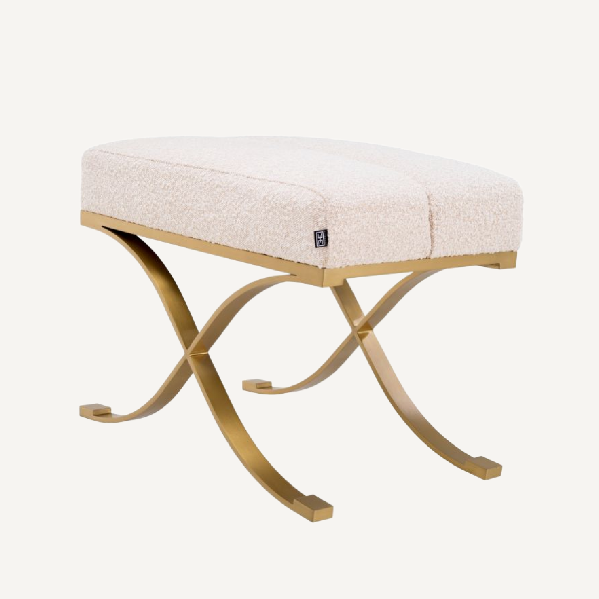 Pouf bouclé crème | Eichholtz Adonia | REMO-HOME, mobilier et décoration d'intérieur