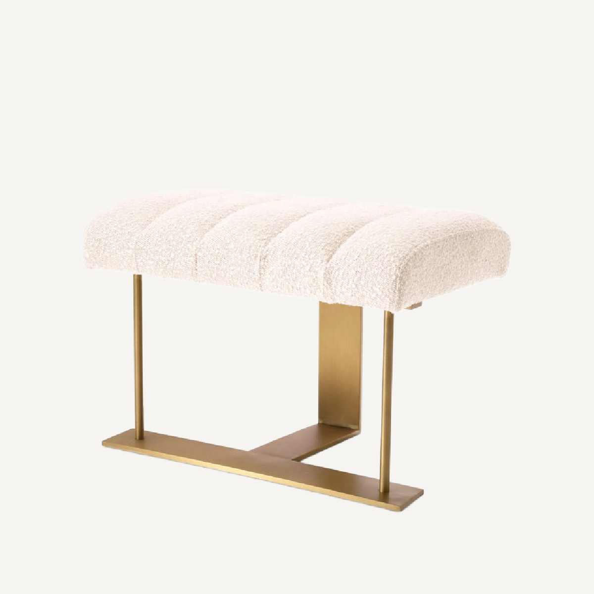 Pouf bouclé crème | Eichholtz McGuire | REMO-HOME, mobilier et décoration d'intérieur