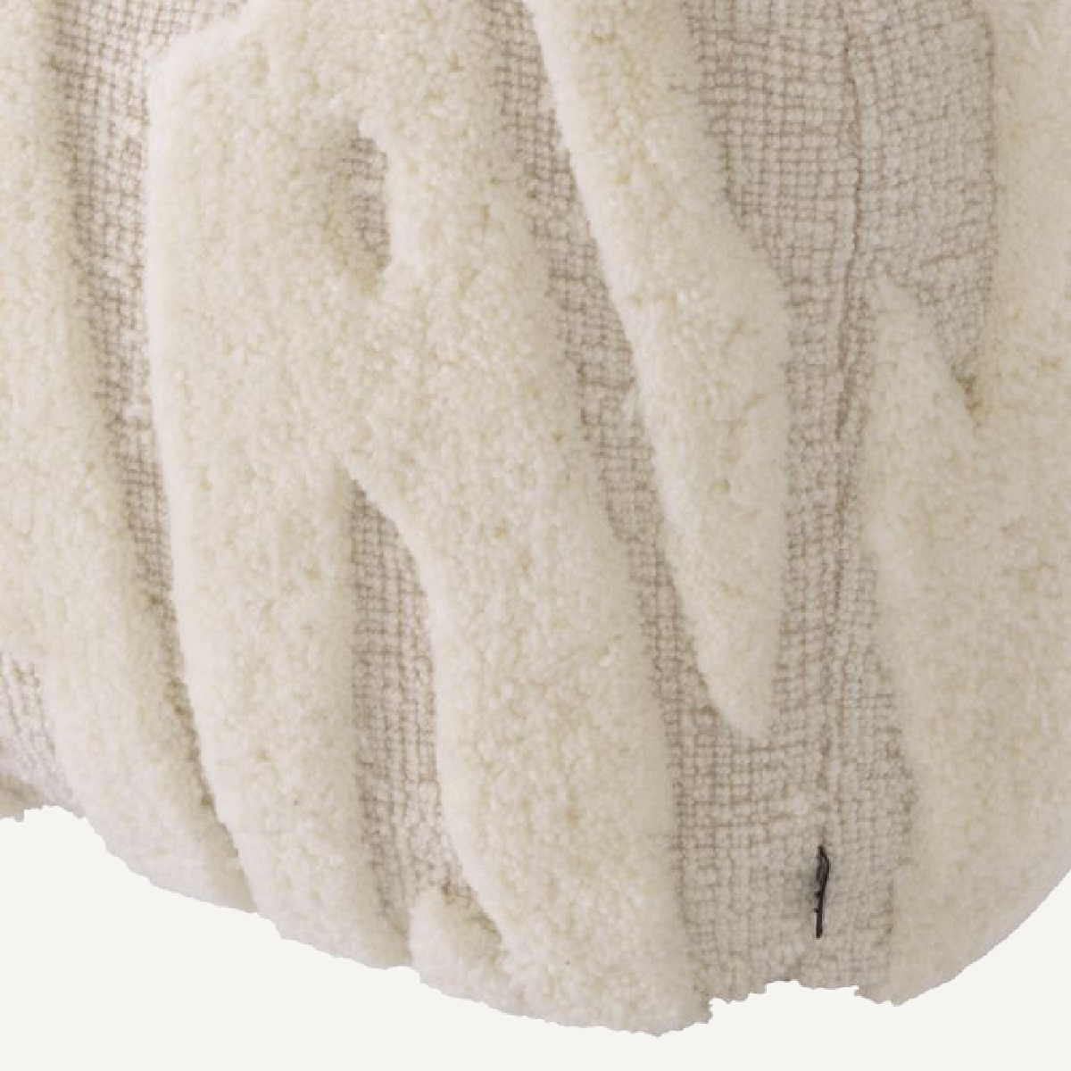 Pouf en laine ivoire | Eichholtz Zenon | REMO-HOME, mobilier et décoration d'intérieur