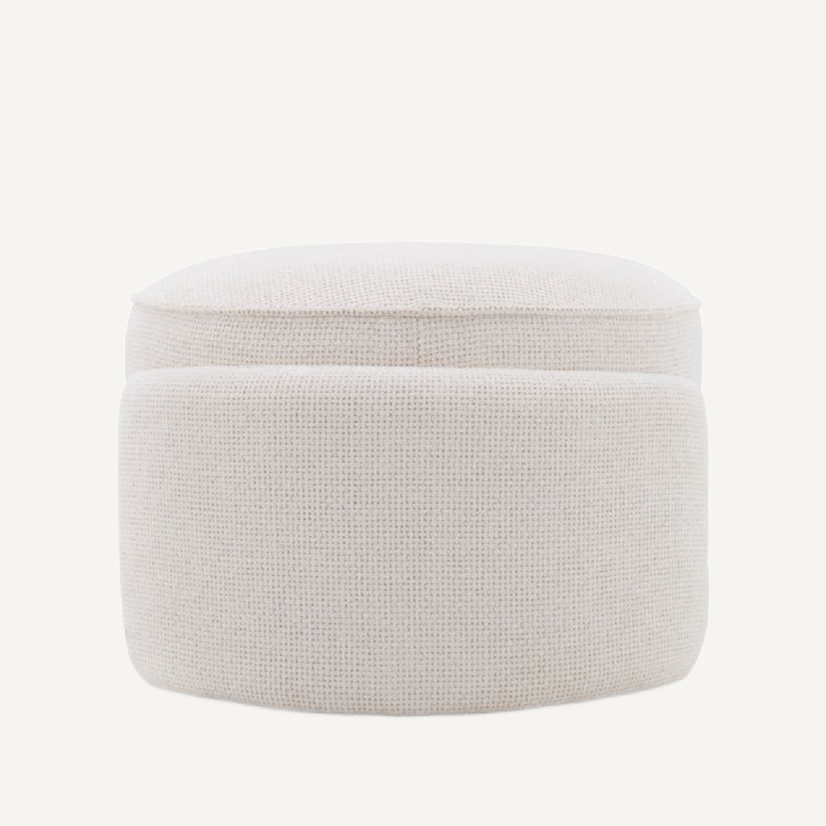 Pouf en tissu blanc cassé | Eichholtz Ortega | REMO-HOME, mobilier et décoration d'intérieur