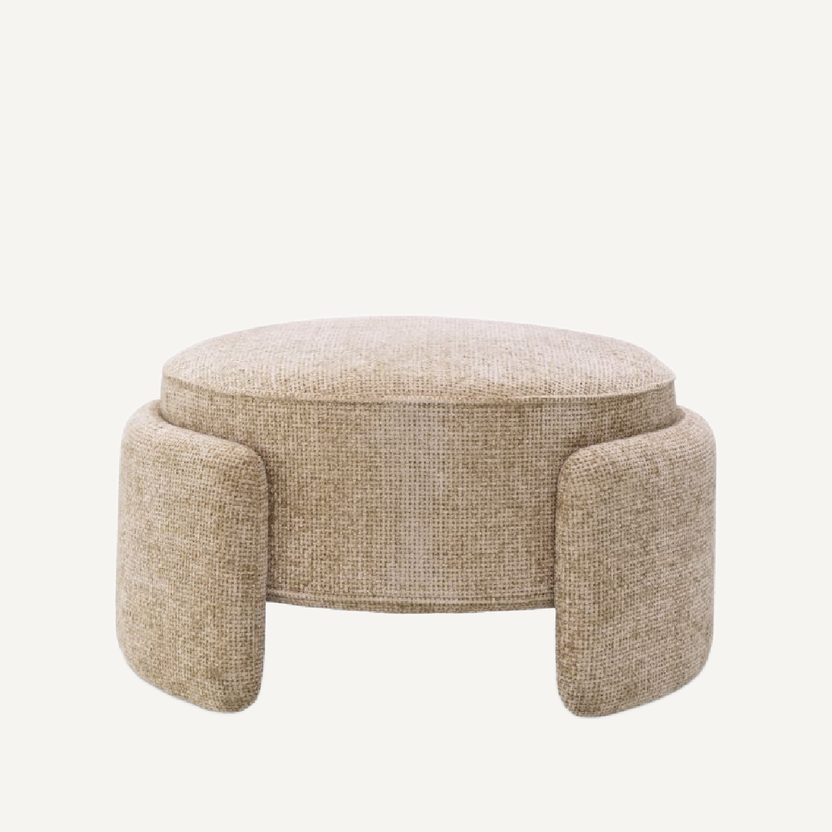Pouf en tissu sable | Eichholtz Ortega | REMO-HOME, mobilier et décoration d'intérieur