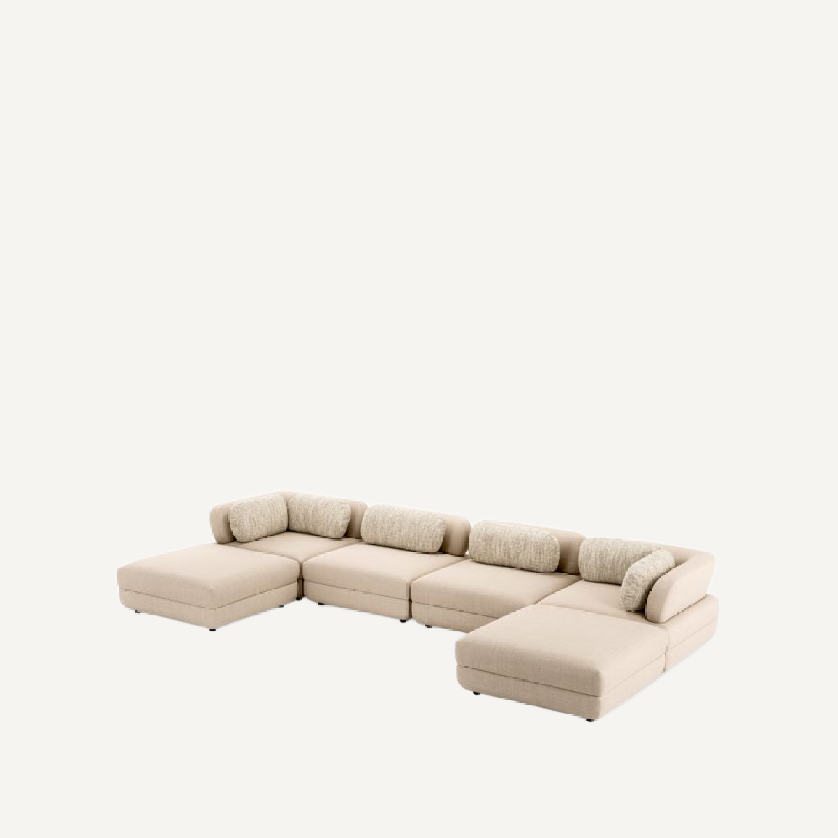 Pouf modulable en tissu sable | Eichholtz Paulo | REMO-HOME, mobilier et décoration d'intérieur