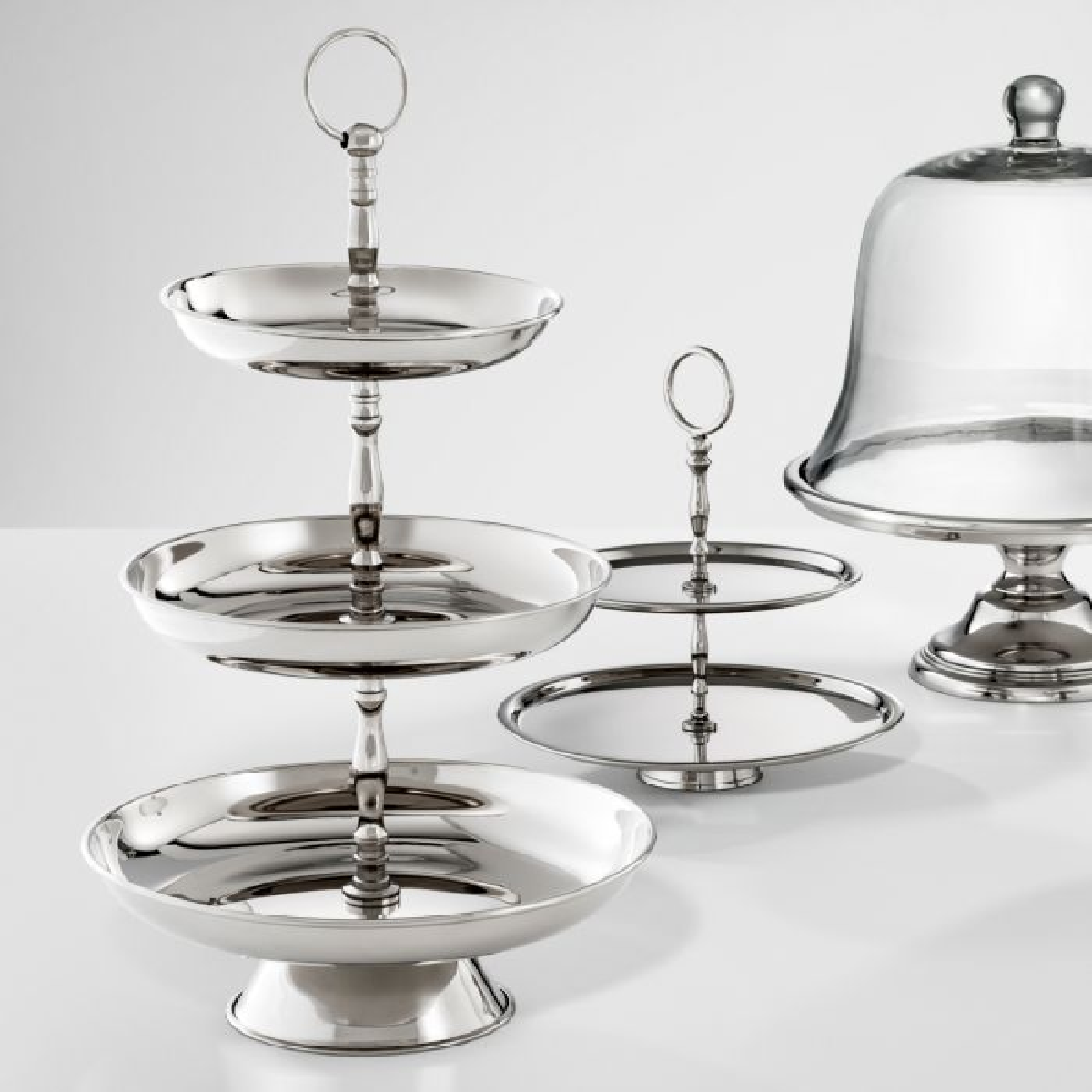 Présentoir nickelé | Eichholtz Oriole | REMO-HOME, mobilier et décoration d'intérieur