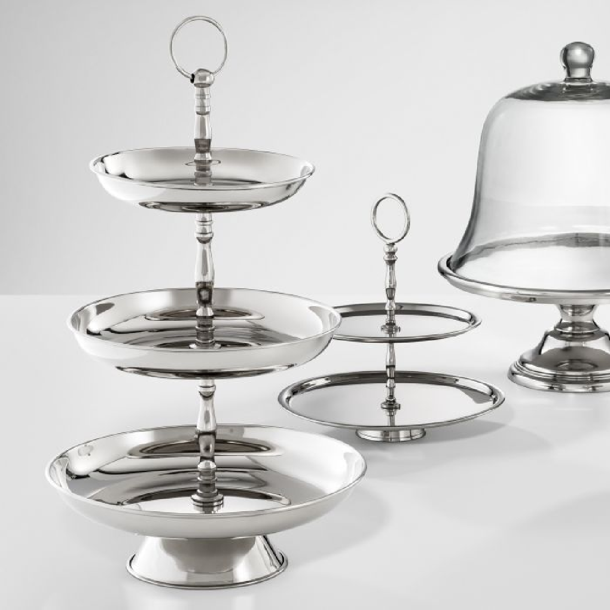 Présentoir nickelé | Eichholtz Oriole | REMO-HOME, mobilier et décoration d'intérieur