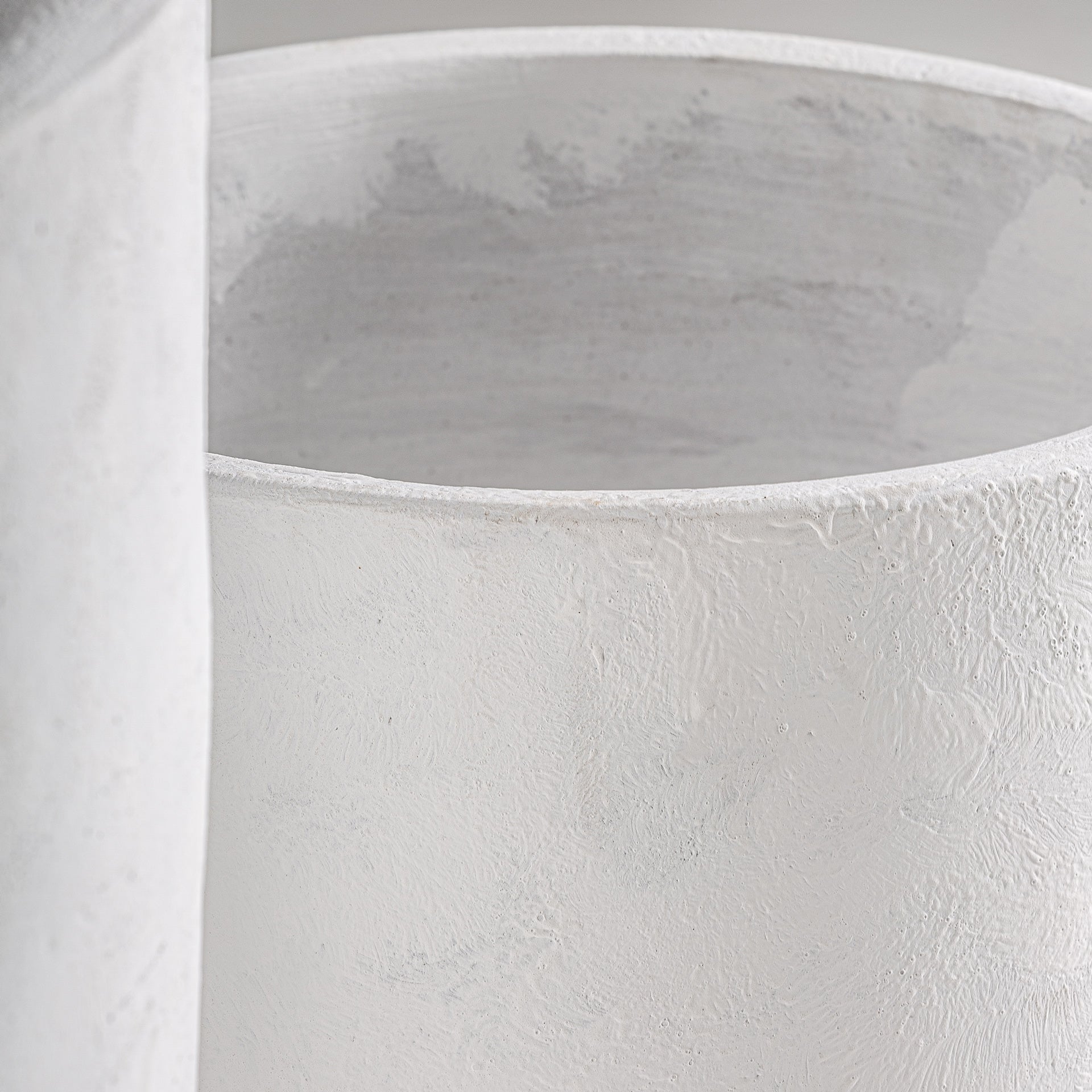 Set de 2 jardinières terre cuite blanc cassé | VICAL | REMO-HOME, mobilier design et décoration d'intérieur