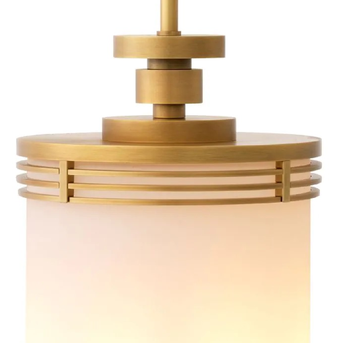 Suspension dorée en verre blanc | Eichholtz Fayence | REMO-HOME, mobilier et décoration d'intérieur