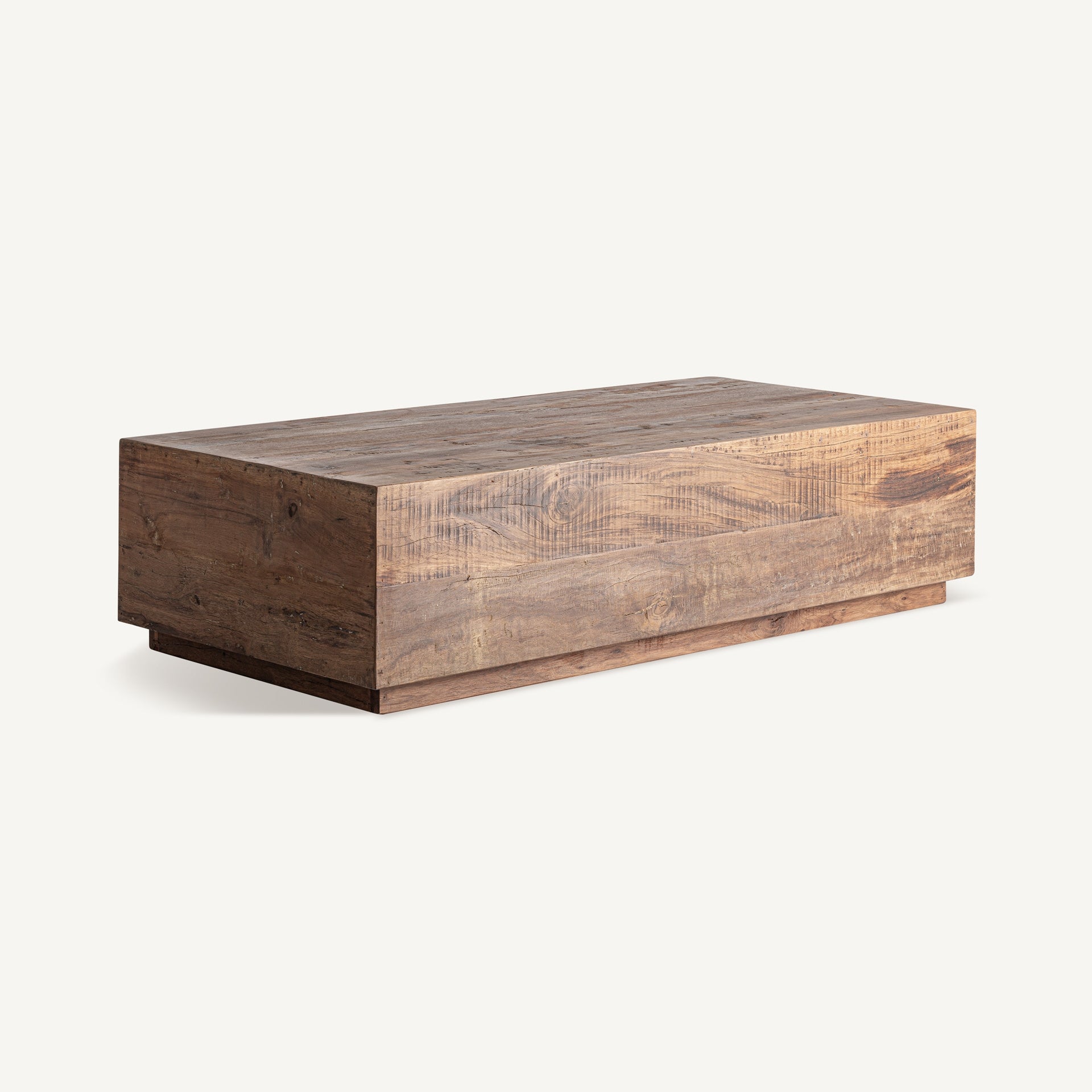 Table basse bois récupéré marron naturel | VICAL Selby | REMO-HOME, mobilier design et décoration d'intérieur