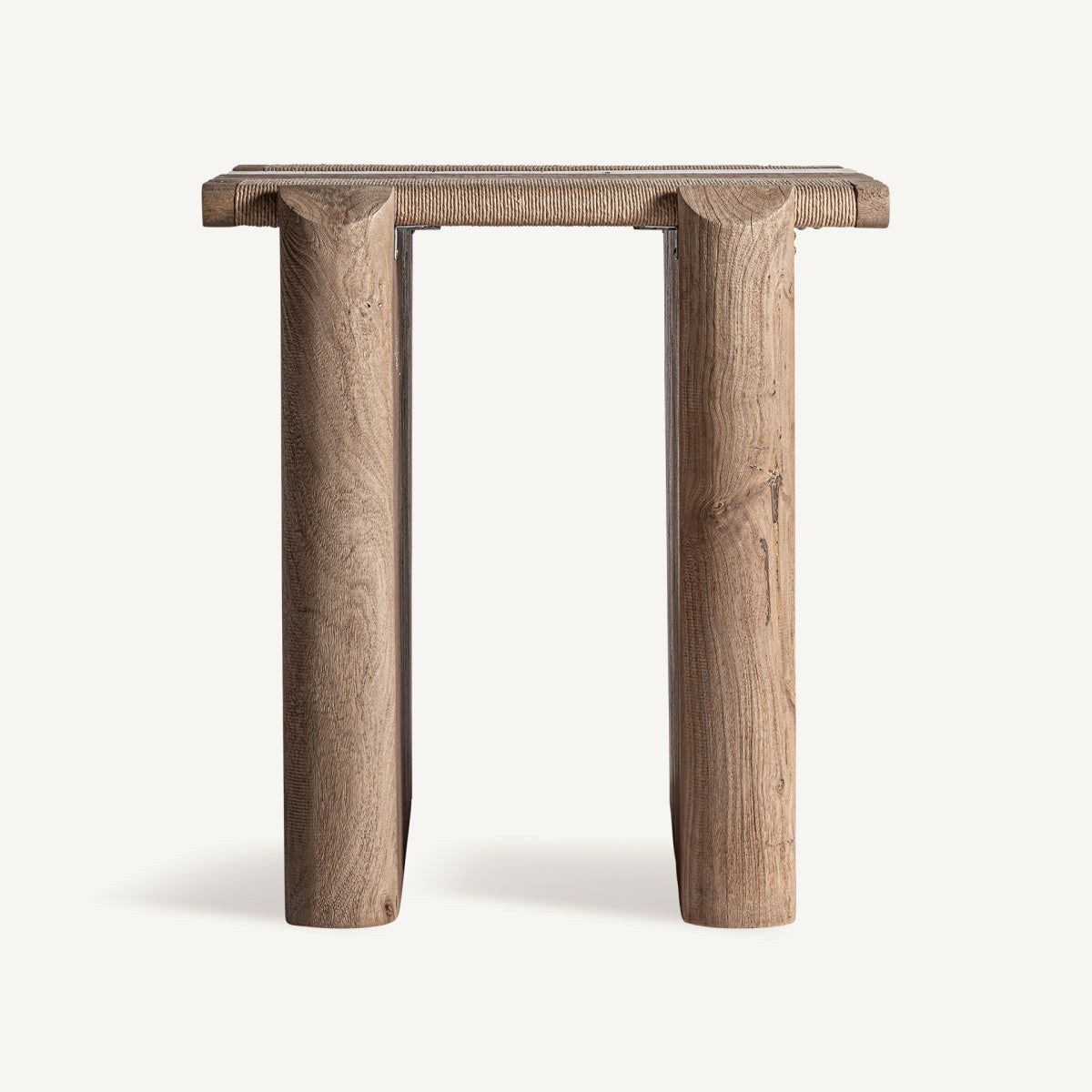 Table basse carrée en manguier/travertin | VICAL Jacquard | REMO-HOME, mobilier design et décoration d'intérieur