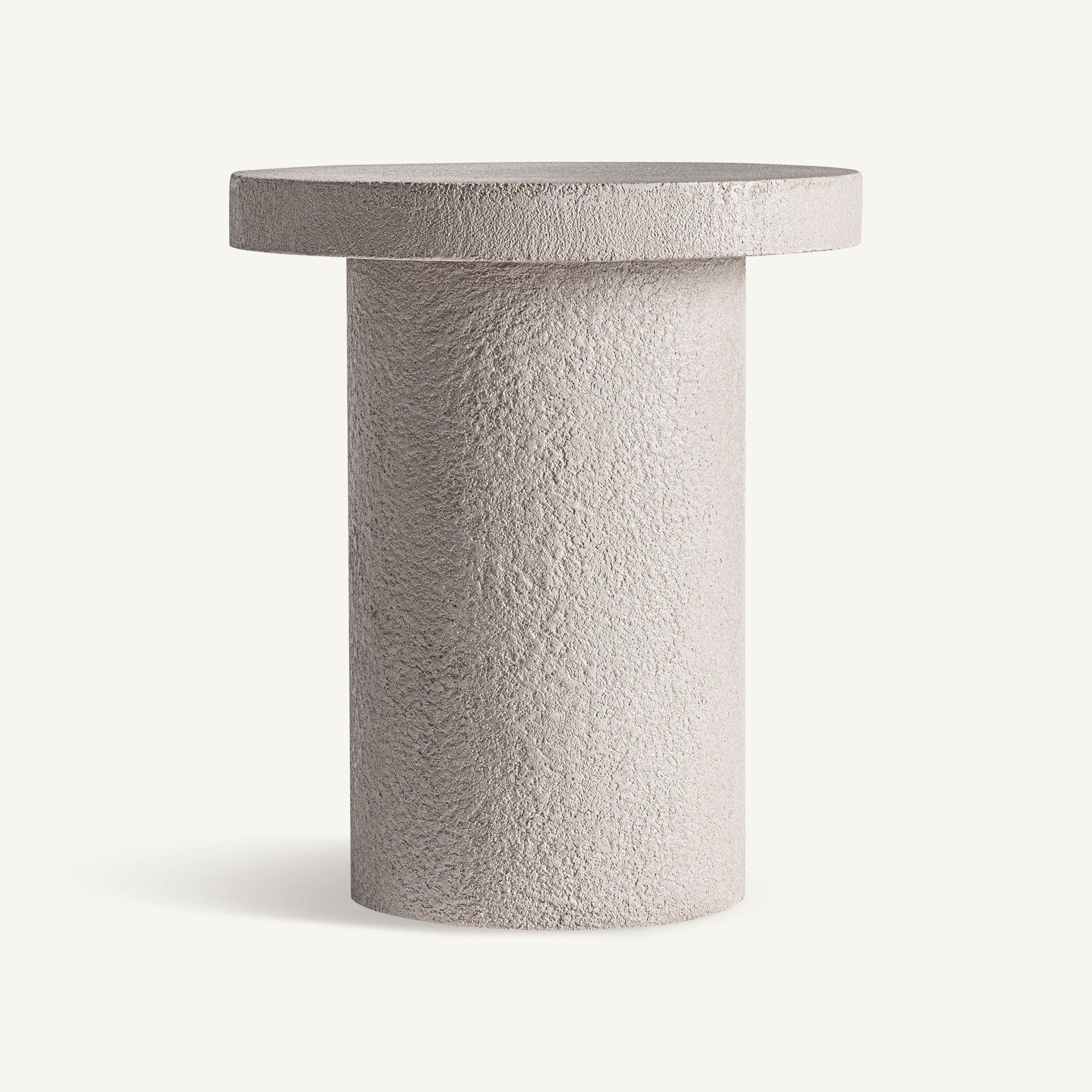 Table basse ciment blanc cassé 56cm | VICAL Banfe | REMO-HOME, mobilier design et décoration d'intérieur