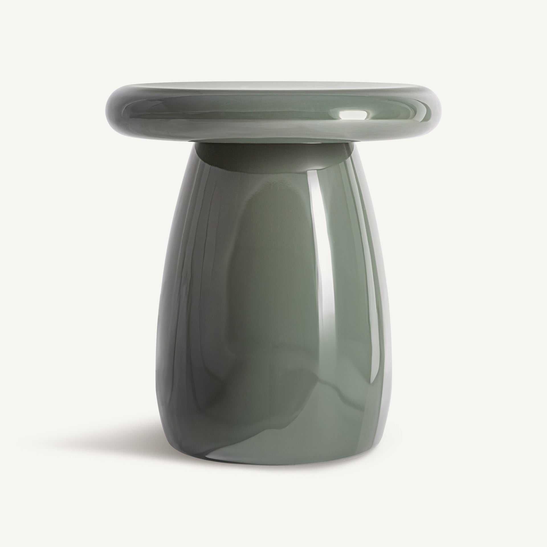 Table basse circulaire bois vert profond brillant | VICAL Meres | REMO-HOME, mobilier design et décoration d'intérieur