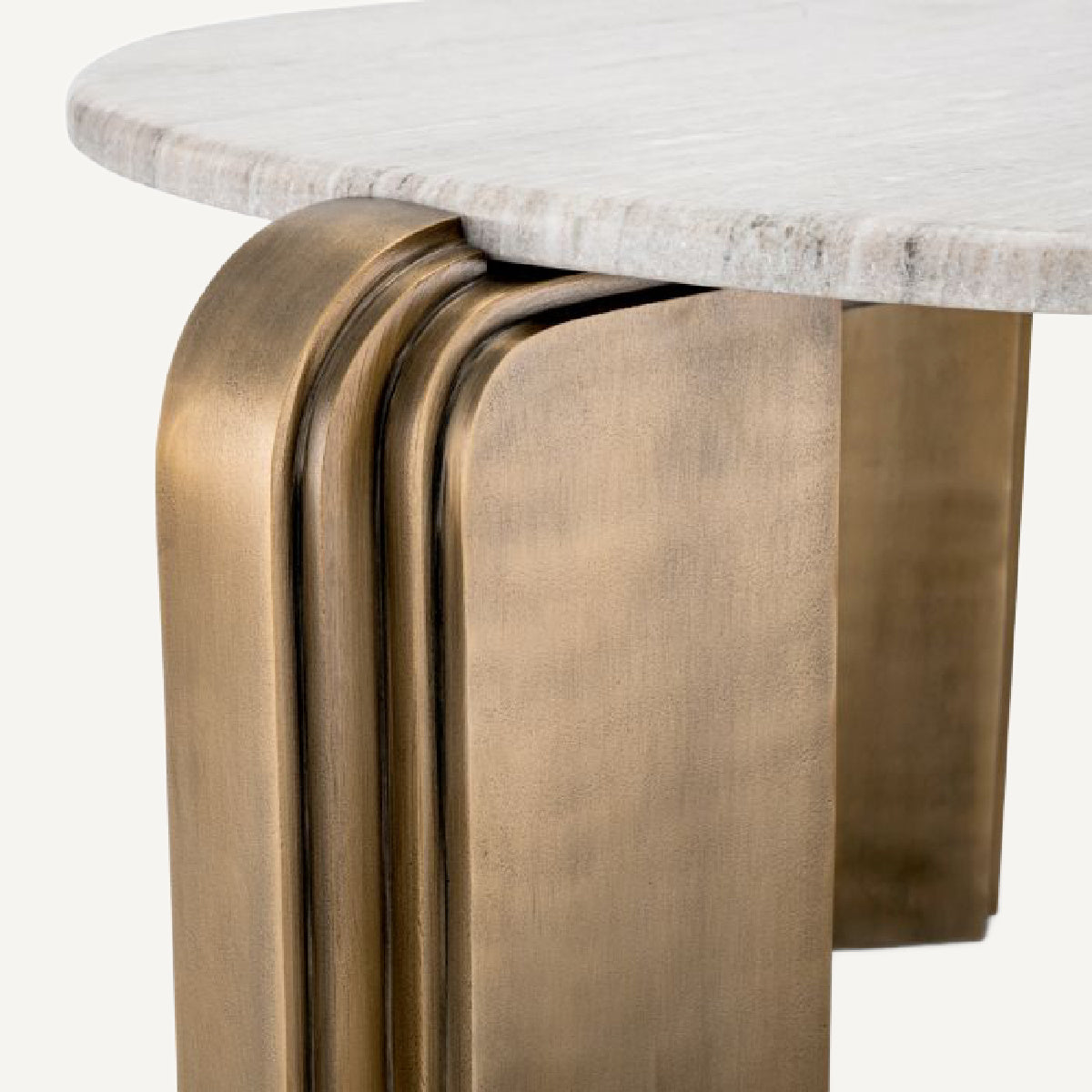 Table basse dorée en marbre beige | Eichholtz Albion | REMO-HOME, mobilier et décoration d'intérieur