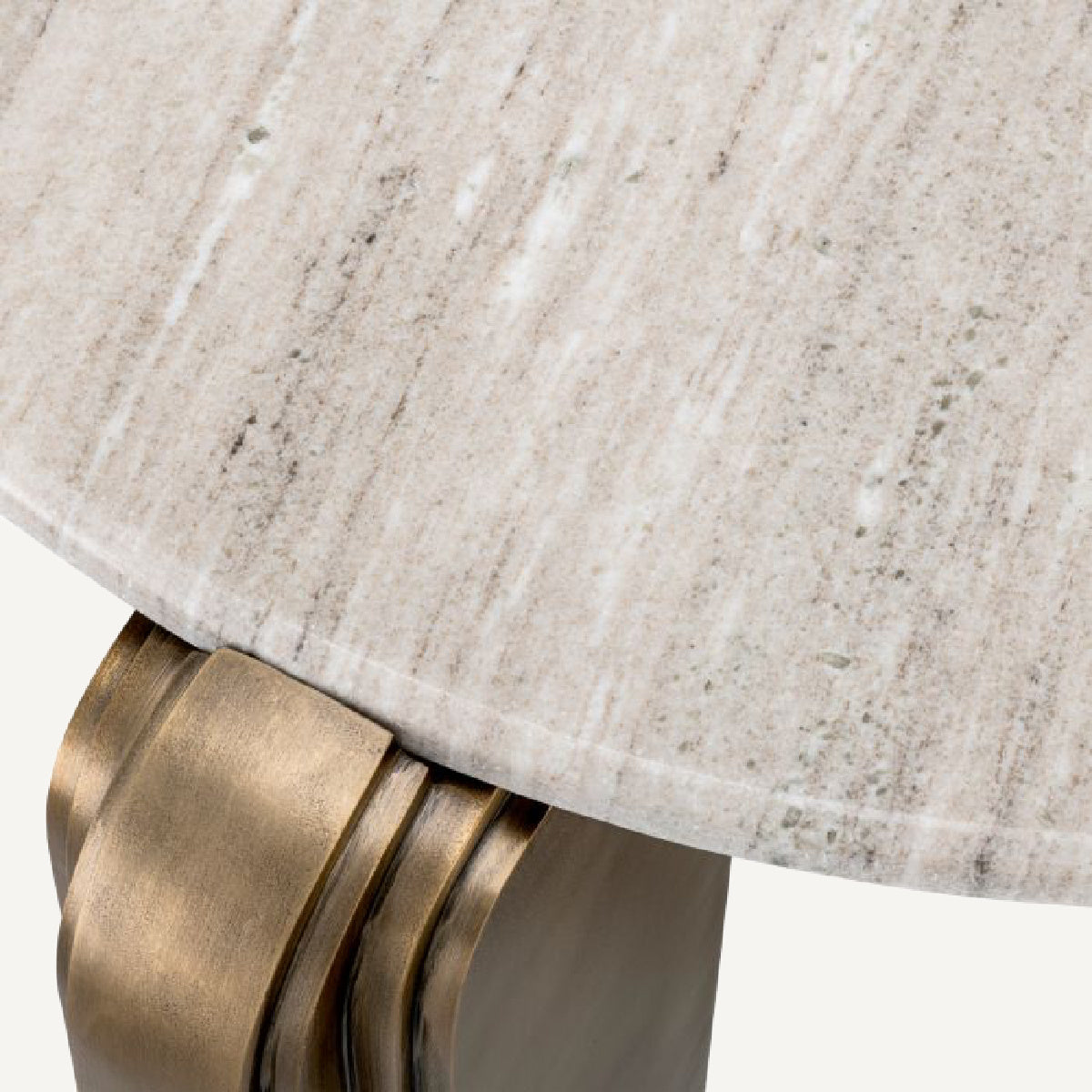 Table basse dorée en marbre beige | Eichholtz Albion | REMO-HOME, mobilier et décoration d'intérieur