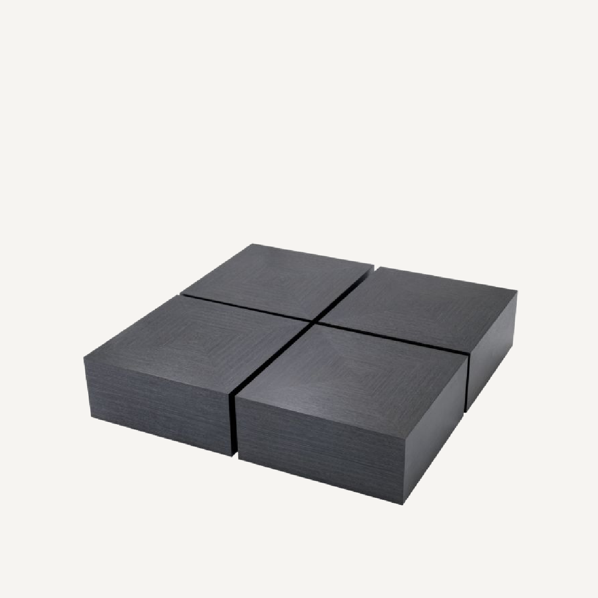 Table basse en bois anthracite (lot de 4) | Eichholtz Puro | REMO-HOME, mobilier et décoration d'intérieur
