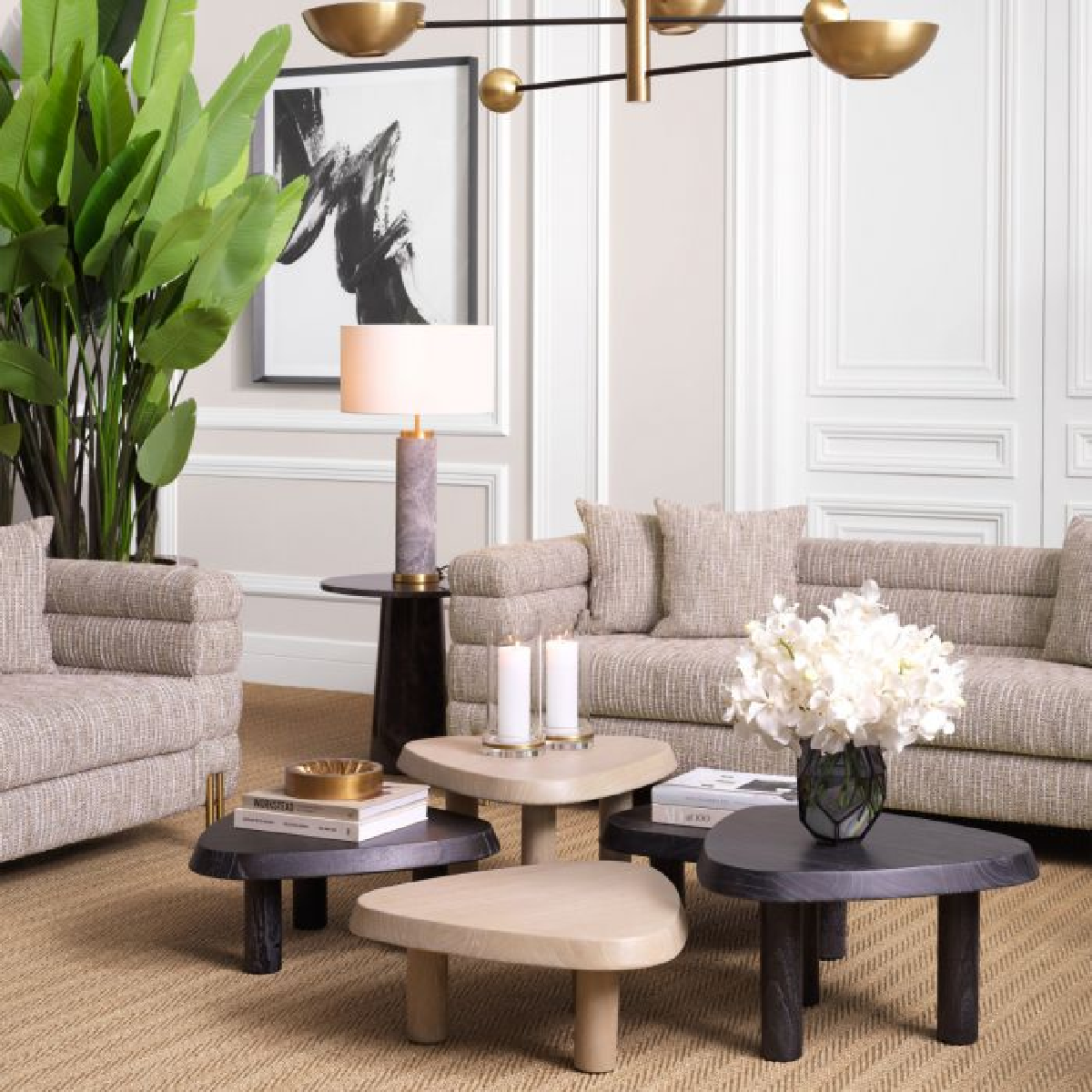 Table basse en bois gris anthracite | Eichholtz Briel L | REMO-HOME, mobilier et décoration d'intérieur