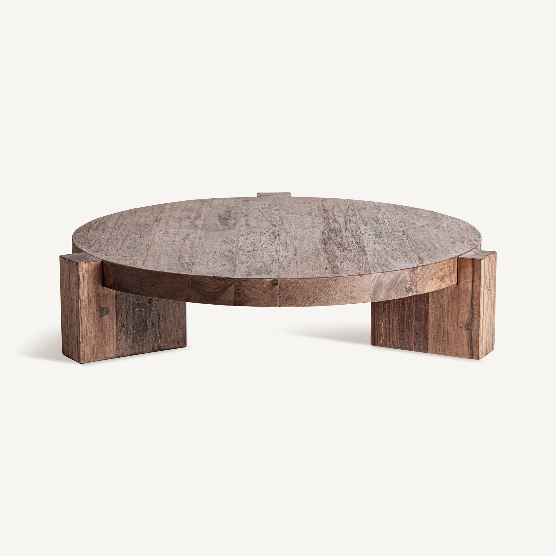 Table basse en bois massif récupéré | VICAL Brutaliste | REMO-HOME, mobilier design et décoration d'intérieur