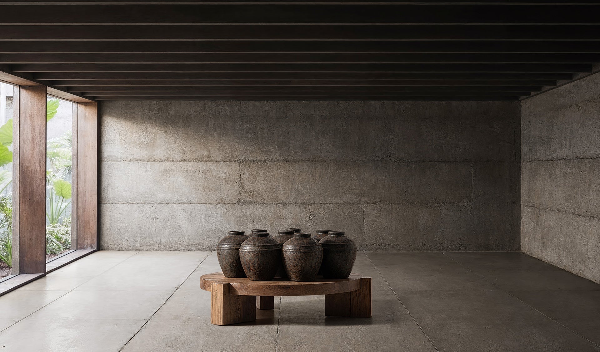 Table basse en bois massif récupéré | VICAL Brutaliste | REMO-HOME, mobilier design et décoration d'intérieur