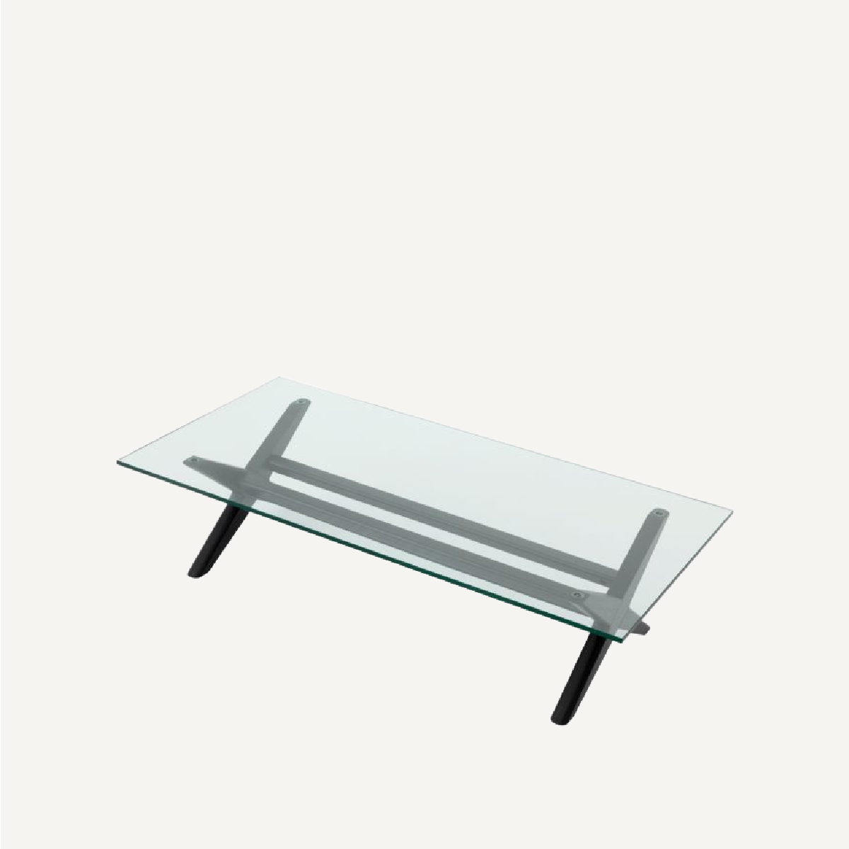 Table basse en bois noir et verre transparent | Eichholtz Maynor | REMO-HOME, mobilier et décoration d'intérieur