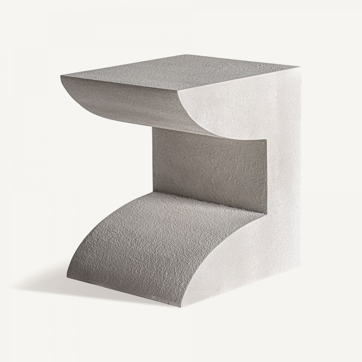 Table basse en ciment blanc cassé | Vical Trim | REMO-HOME, mobilier et décoration d'intérieur