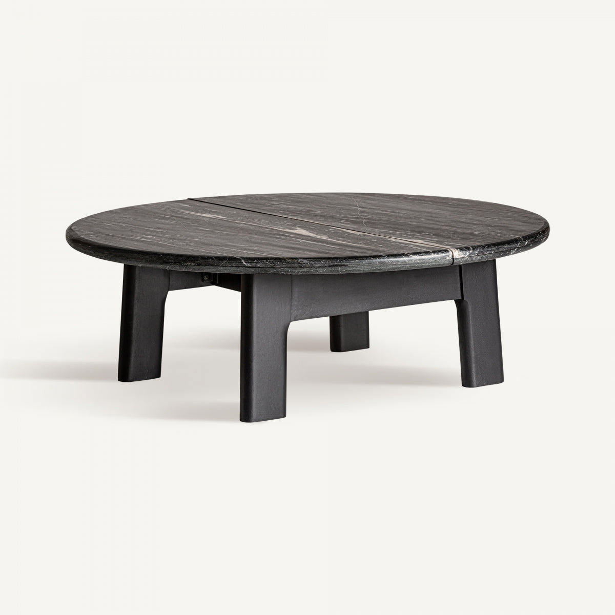 Table basse en marbre noir et manguier | Vical Nara | REMO-HOME, mobilier et décoration d'intérieur