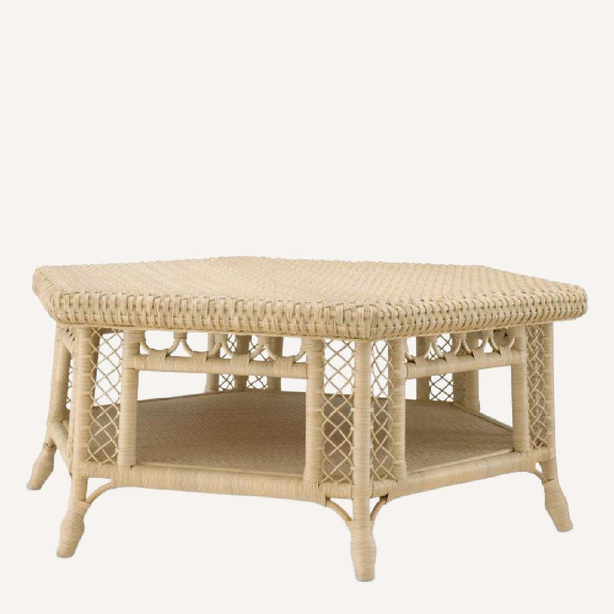 Table basse en rotin | Eichholtz Hexagon| REMO-HOME, mobilier et décoration d'intérieur