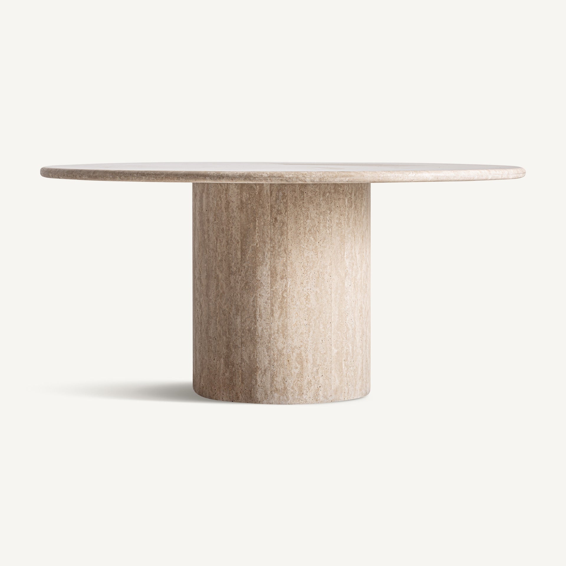 Table basse en travertin beige sculptural | VICAL Thiennes | REMO-HOME, mobilier design et décoration d'intérieur