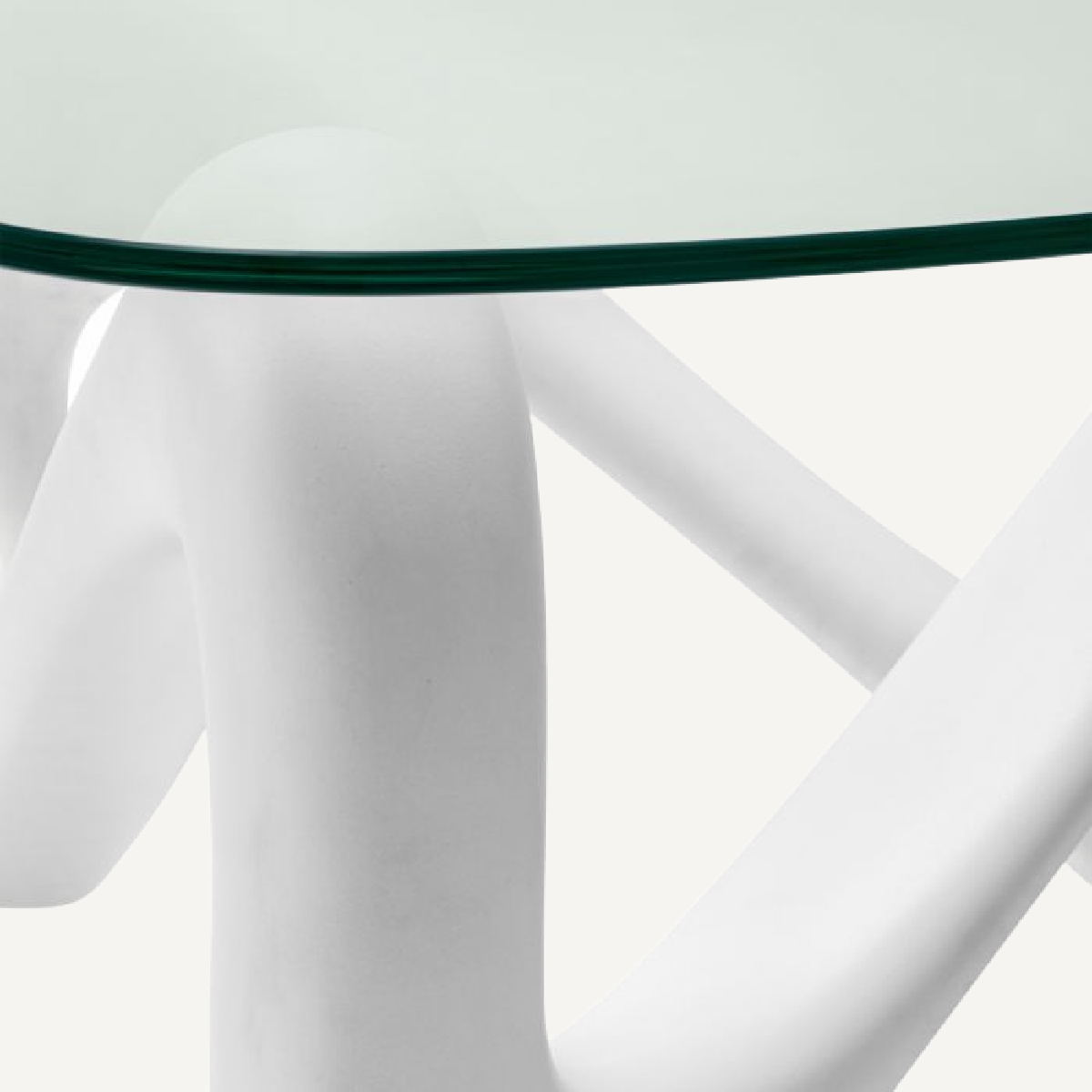 Table basse en verre et effet béton blanc | Eichholtz Aventura | REMO-HOME, mobilier et décoration d'intérieur