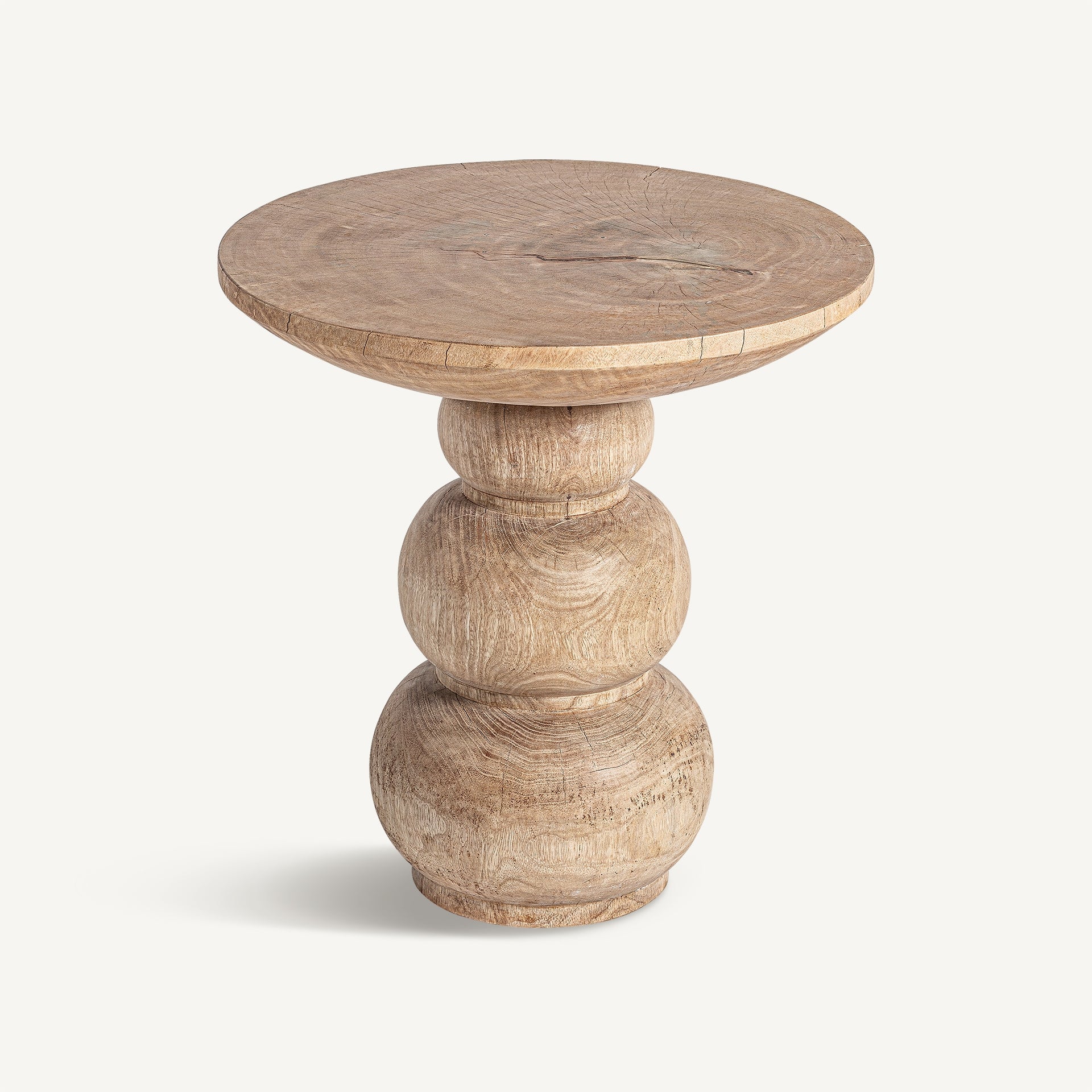 Table basse rond bois de manguier | VICAL Rimini | REMO-HOME, mobilier design et décoration d'intérieur