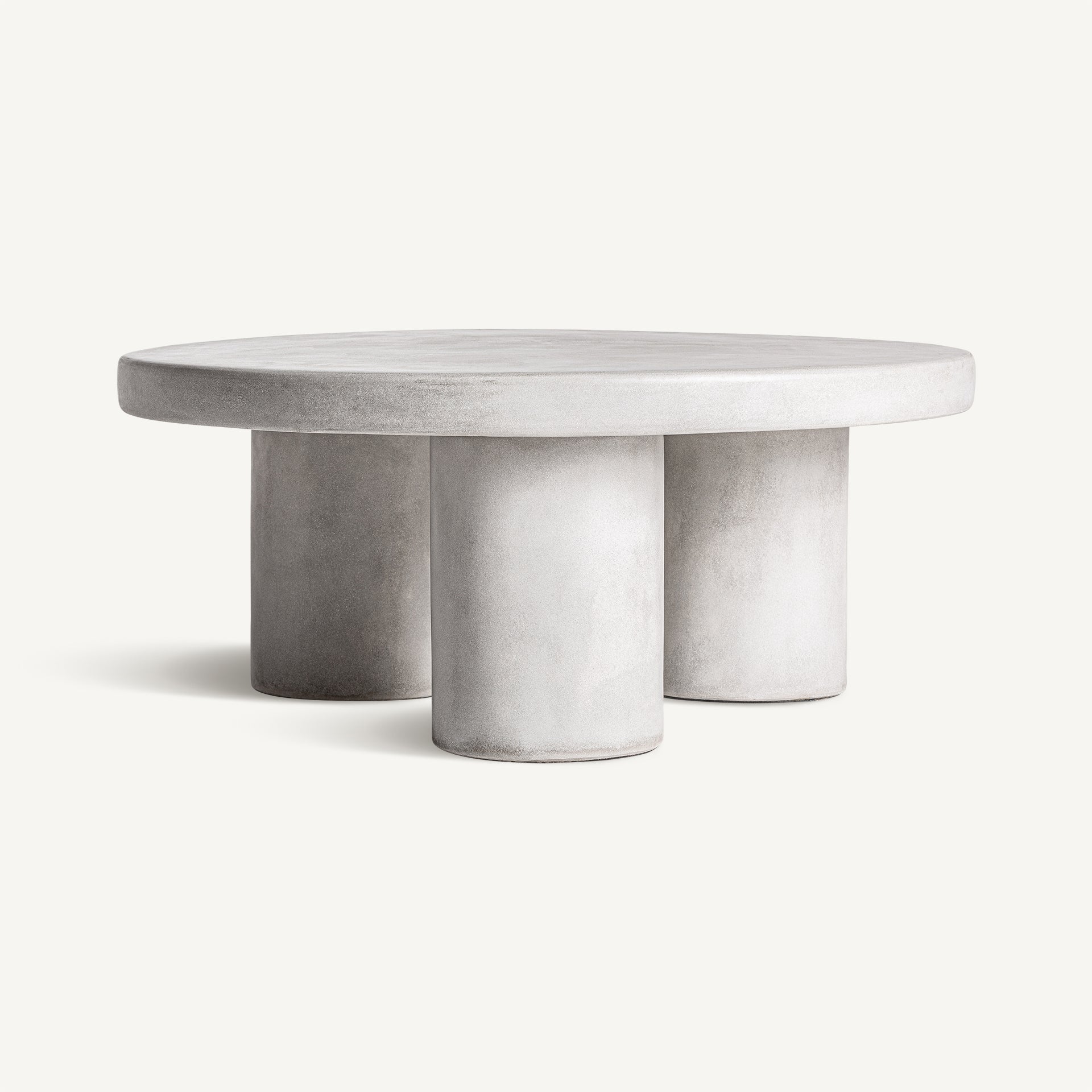 Table basse ronde grès gris | VICAL Cles | REMO-HOME, mobilier design et décoration d'intérieur