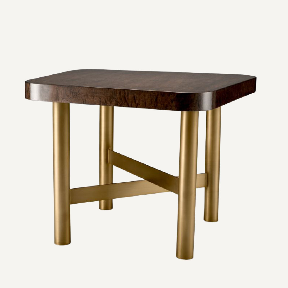 Table d'appoint dorée en bois d'eucalyptus brillant | Eichholtz Oracle | REMO-HOME, mobilier et décoration d'intérieur