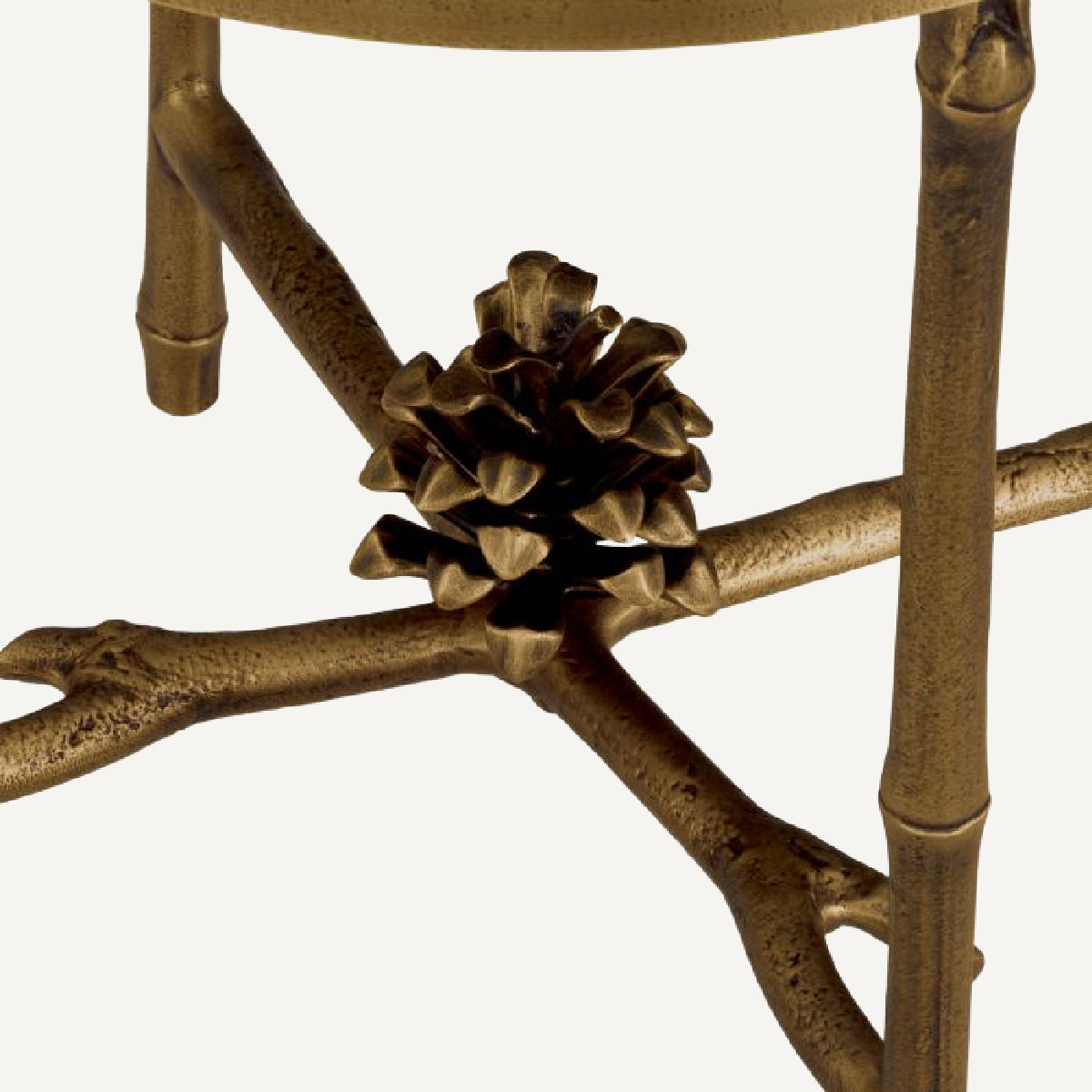 Table d'appoint dorée en marbre blanc | Eichholtz Pigna | REMO-HOME, mobilier et décoration d'intérieur