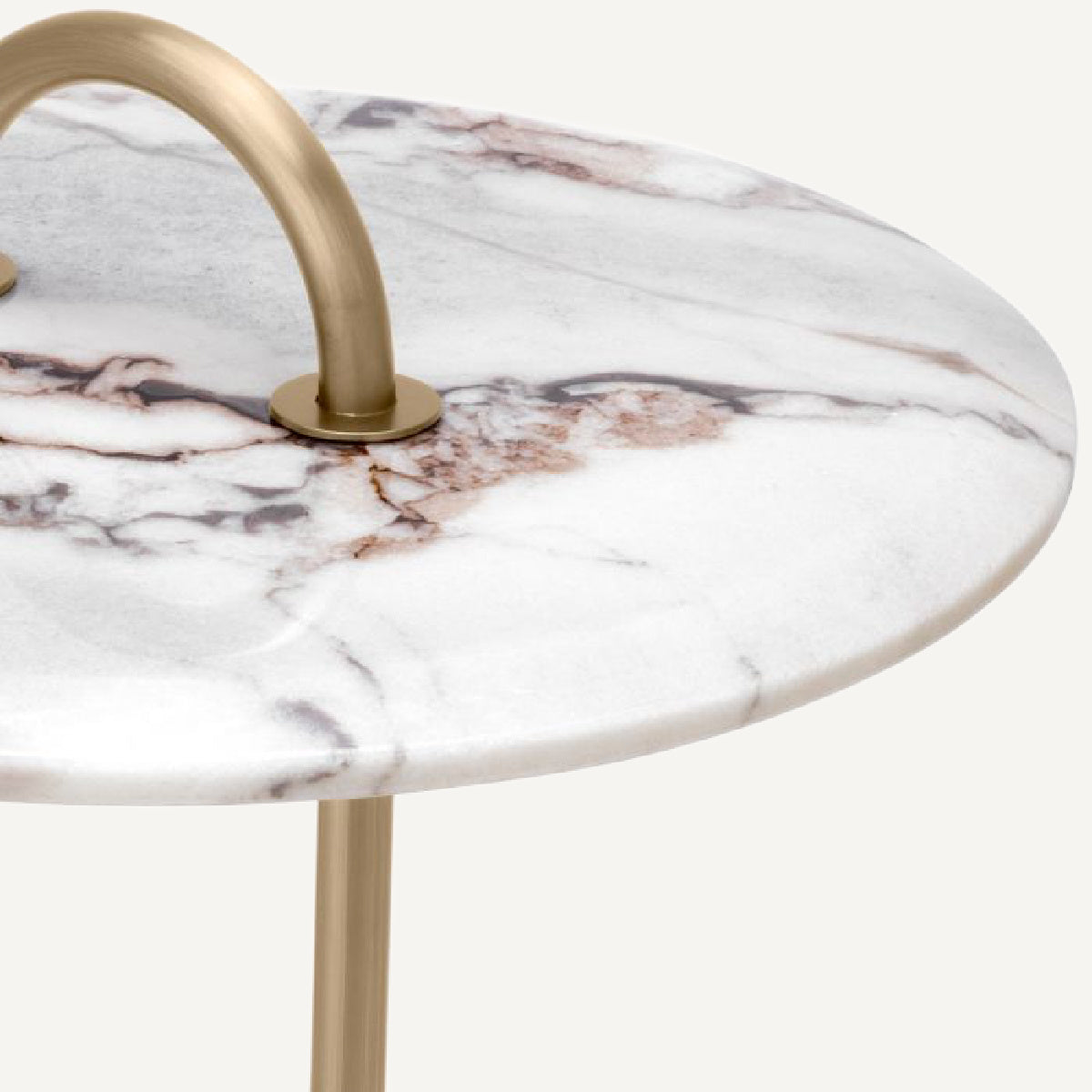 Table d'appoint dorée en marbre blanc | Eichholtz Zappa | REMO-HOME, mobilier et décoration d'intérieur