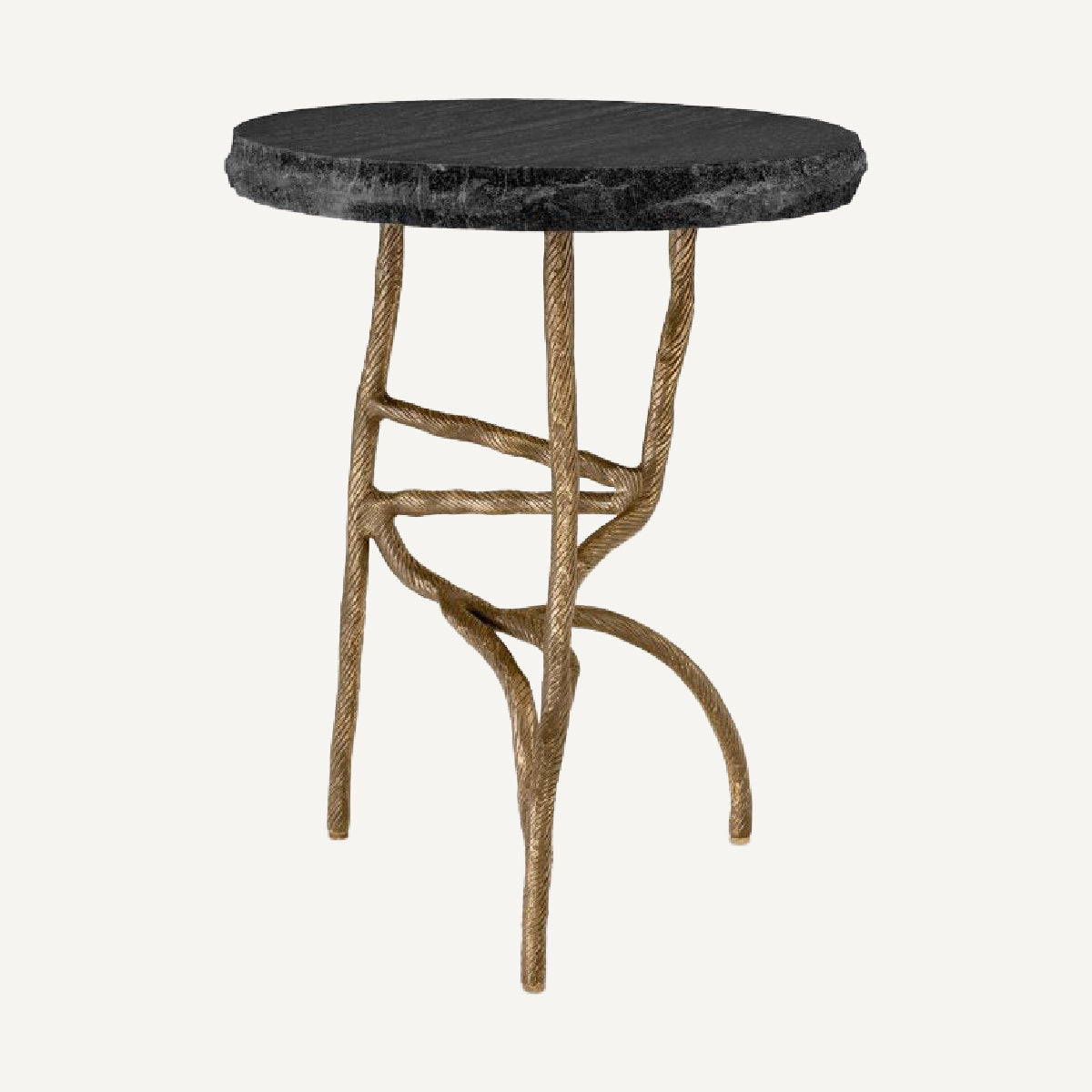 Table d'appoint dorée en marbre gris | Eichholtz Dreyfus | REMO-HOME, mobilier et décoration d'intérieur