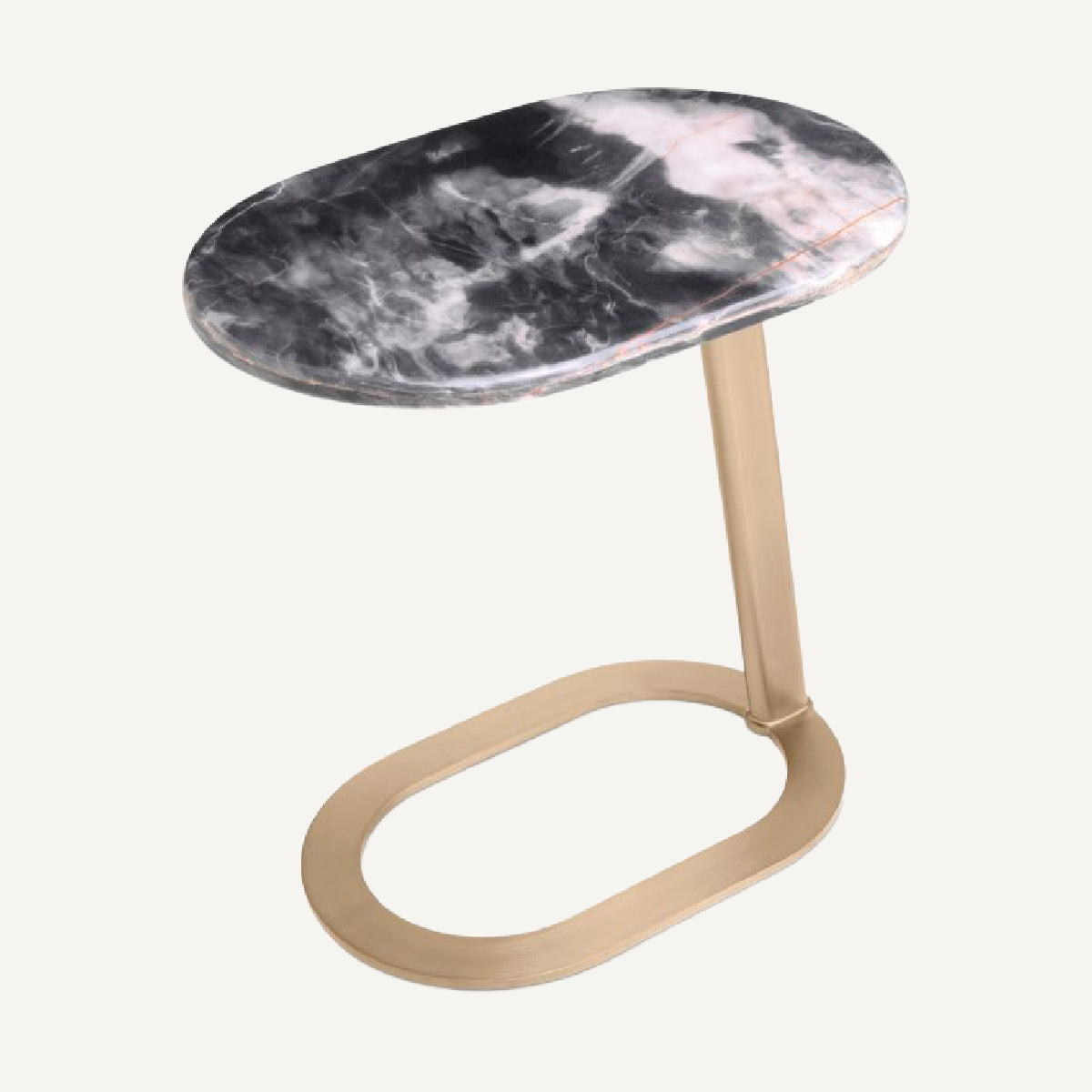 Table d'appoint dorée en marbre noir | Eichholtz Oyo | REMO-HOME, mobilier et décoration d'intérieur
