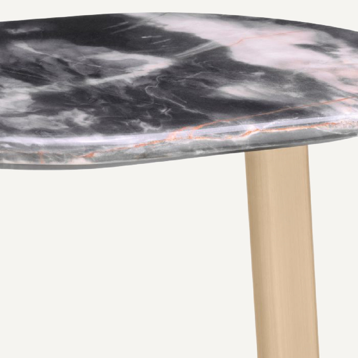 Table d'appoint dorée en marbre noir | Eichholtz Oyo | REMO-HOME, mobilier et décoration d'intérieur