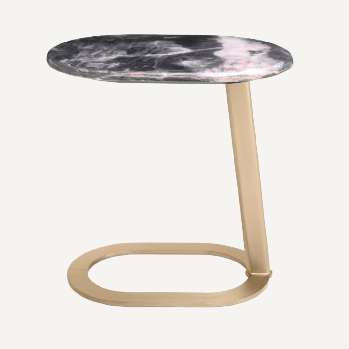 Table d'appoint dorée en marbre noir | Eichholtz Oyo | REMO-HOME, mobilier et décoration d'intérieur