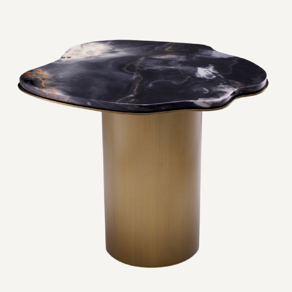 Table d'appoint dorée en marbre noir | Eichholtz Shapiro | REMO-HOME, mobilier et décoration d'intérieur