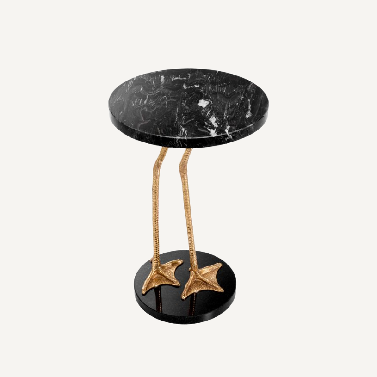 Table d'appoint dorée en marbre noire et granit | Eichholtz Lagoon | REMO-HOME, mobilier et décoration d'intérieur