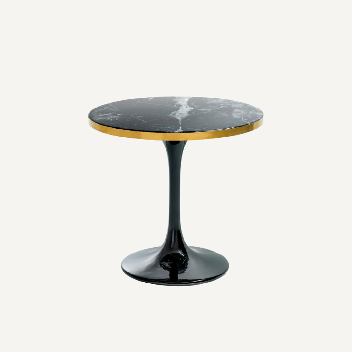 Table d'appoint dorée en résine noire | Eichholtz Parme | REMO-HOME, mobilier et décoration d'intérieur
