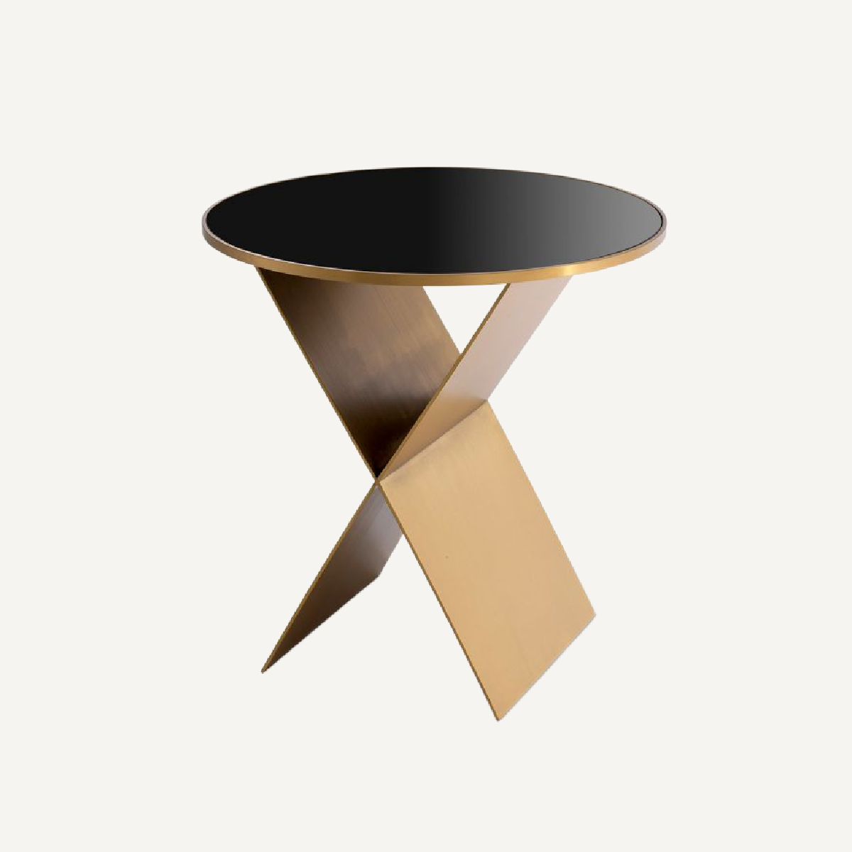 Table d'appoint dorée en verre noir | Eichholtz Fitch S | REMO-HOME, mobilier et décoration d'intérieur