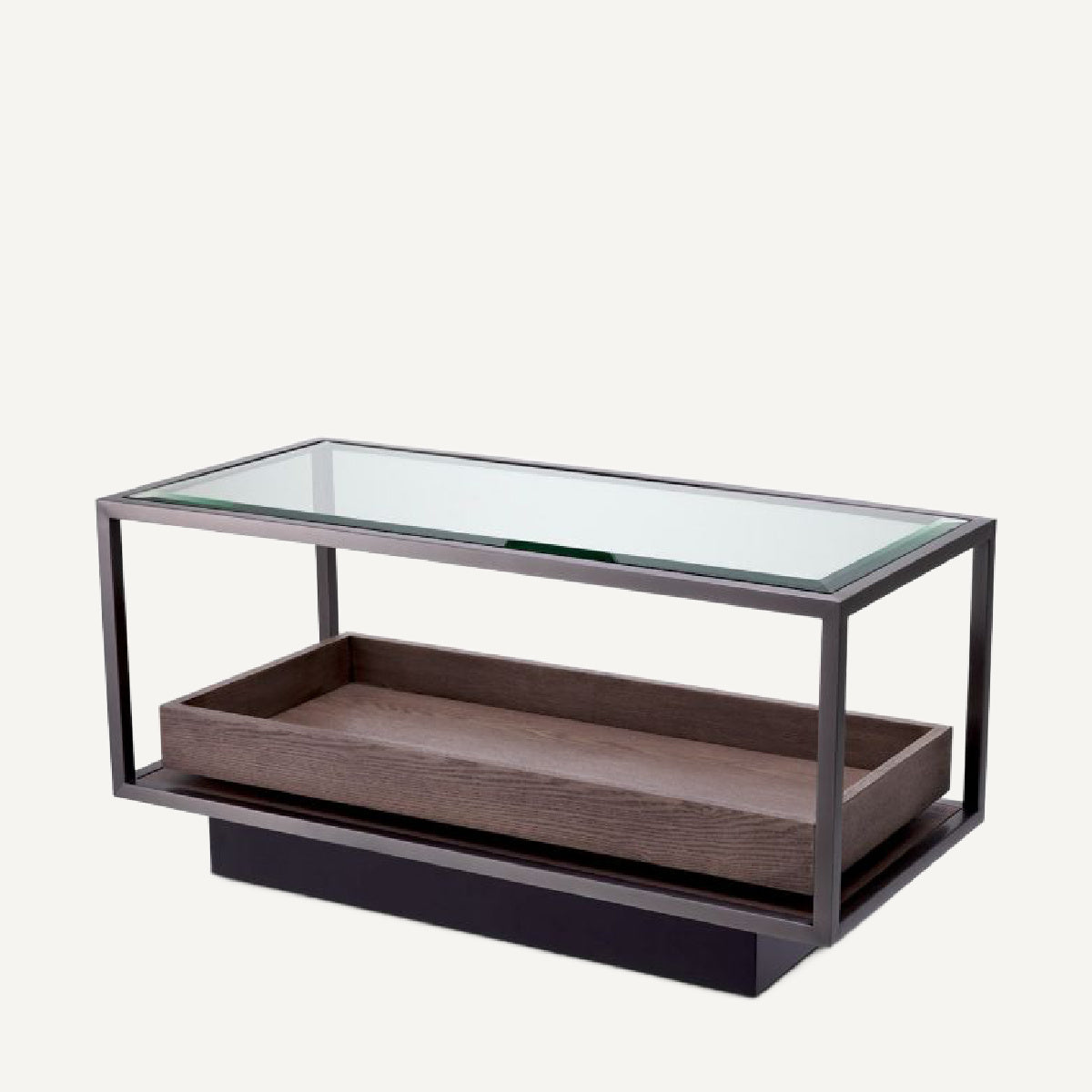 Table d'appoint en bronze et verre transparent | Eichholtz Roxton | REMO-HOME, mobilier et décoration d'intérieur