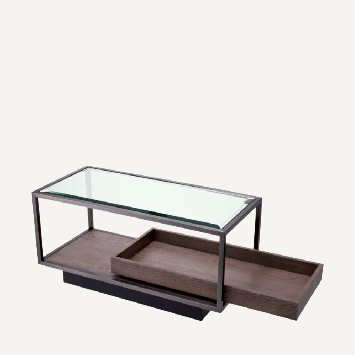 Table d'appoint en bronze et verre transparent | Eichholtz Roxton | REMO-HOME, mobilier et décoration d'intérieur