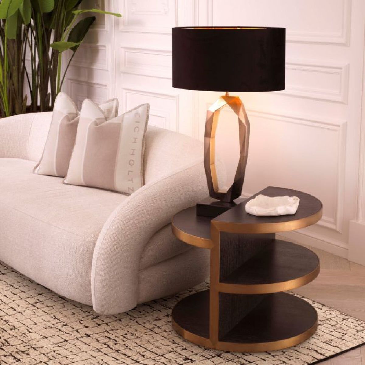 Table d'appoint en chêne anthracite | Eichholtz Nilo | REMO-HOME, mobilier et décoration d'intérieur