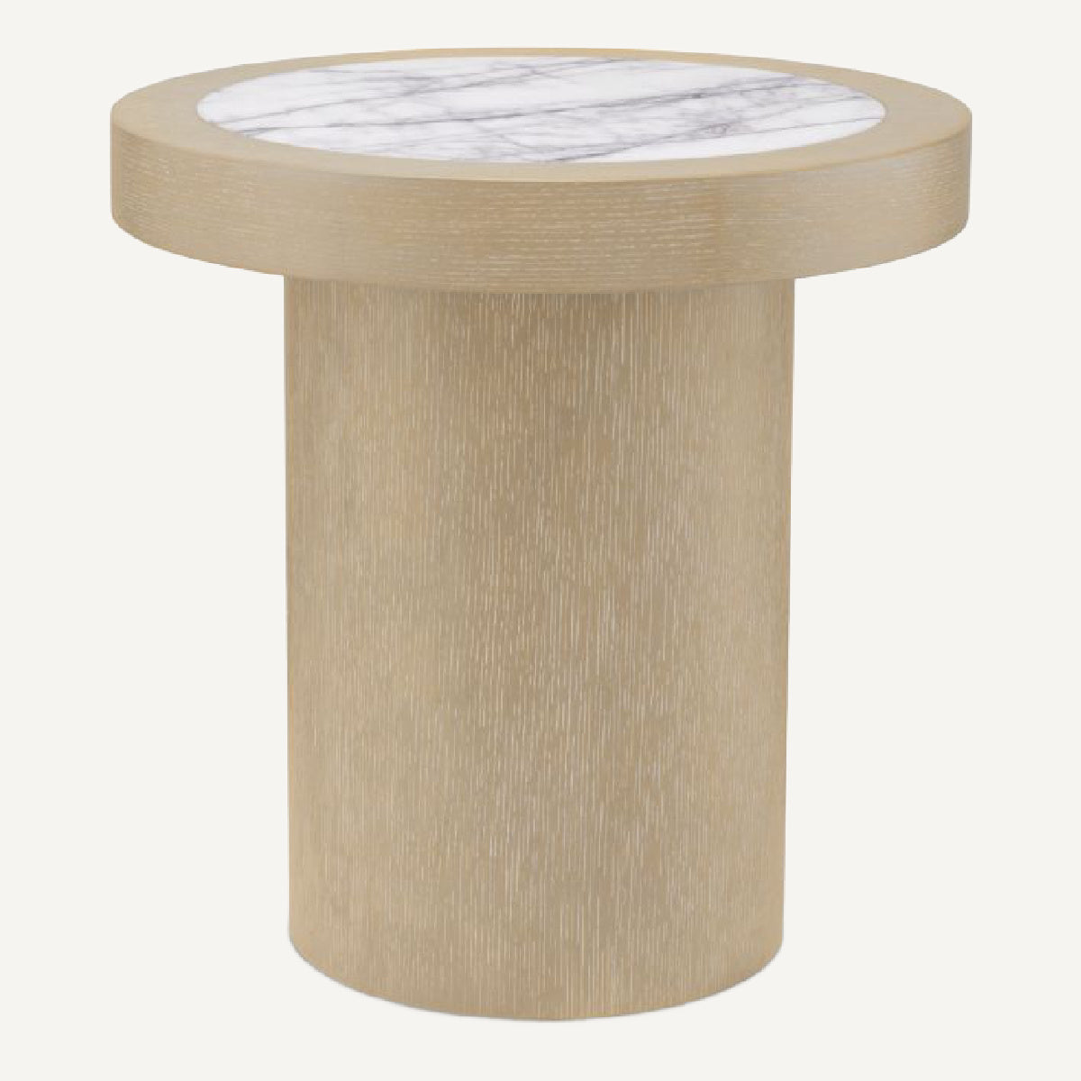 Table d'appoint en chêne et marbre blanc | Eichholtz Presedio | REMO-HOME, mobilier et décoration d'intérieur