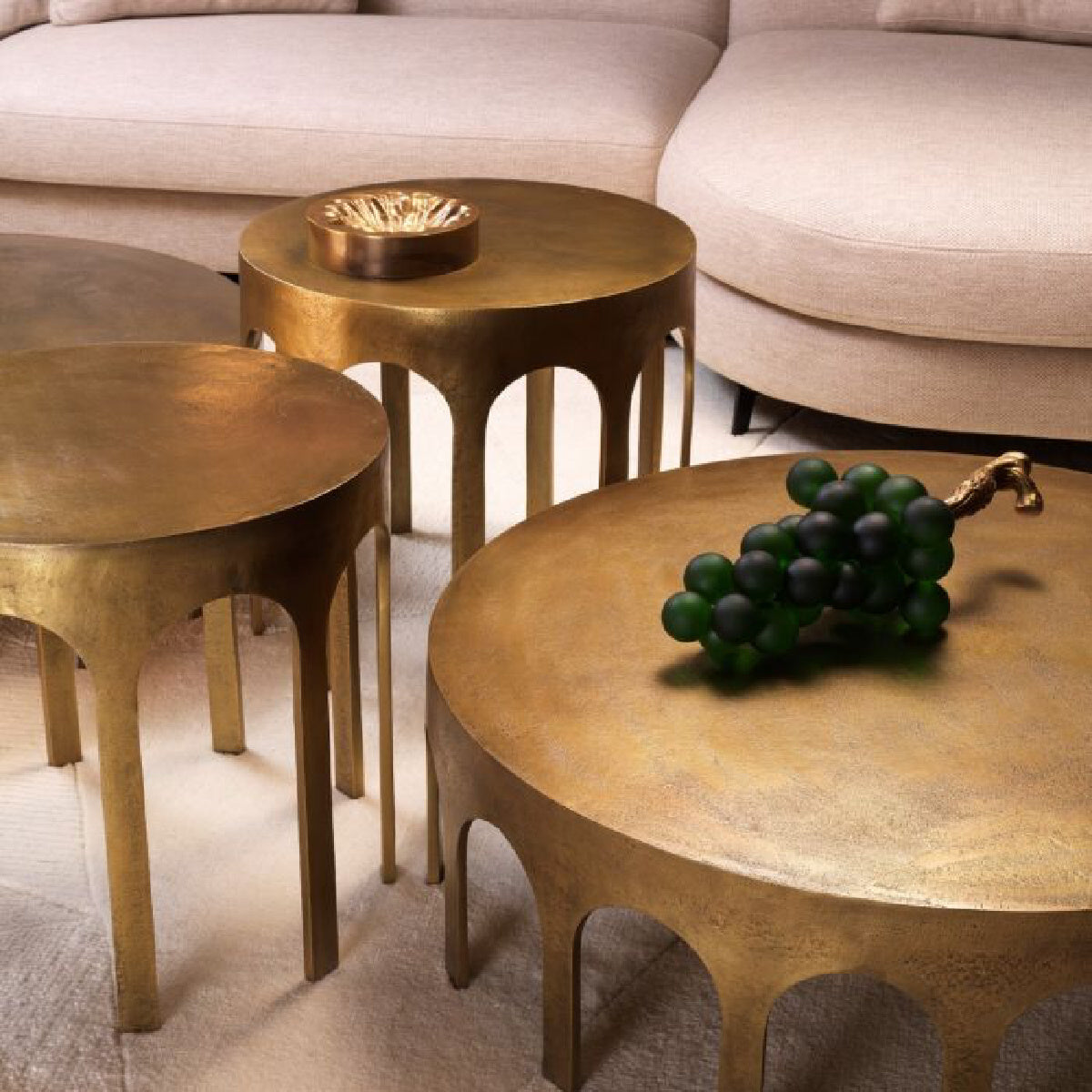 Table d'appoint en laiton vieilli | Eichholtz Gardini | REMO-HOME, mobilier et décoration d'intérieur
